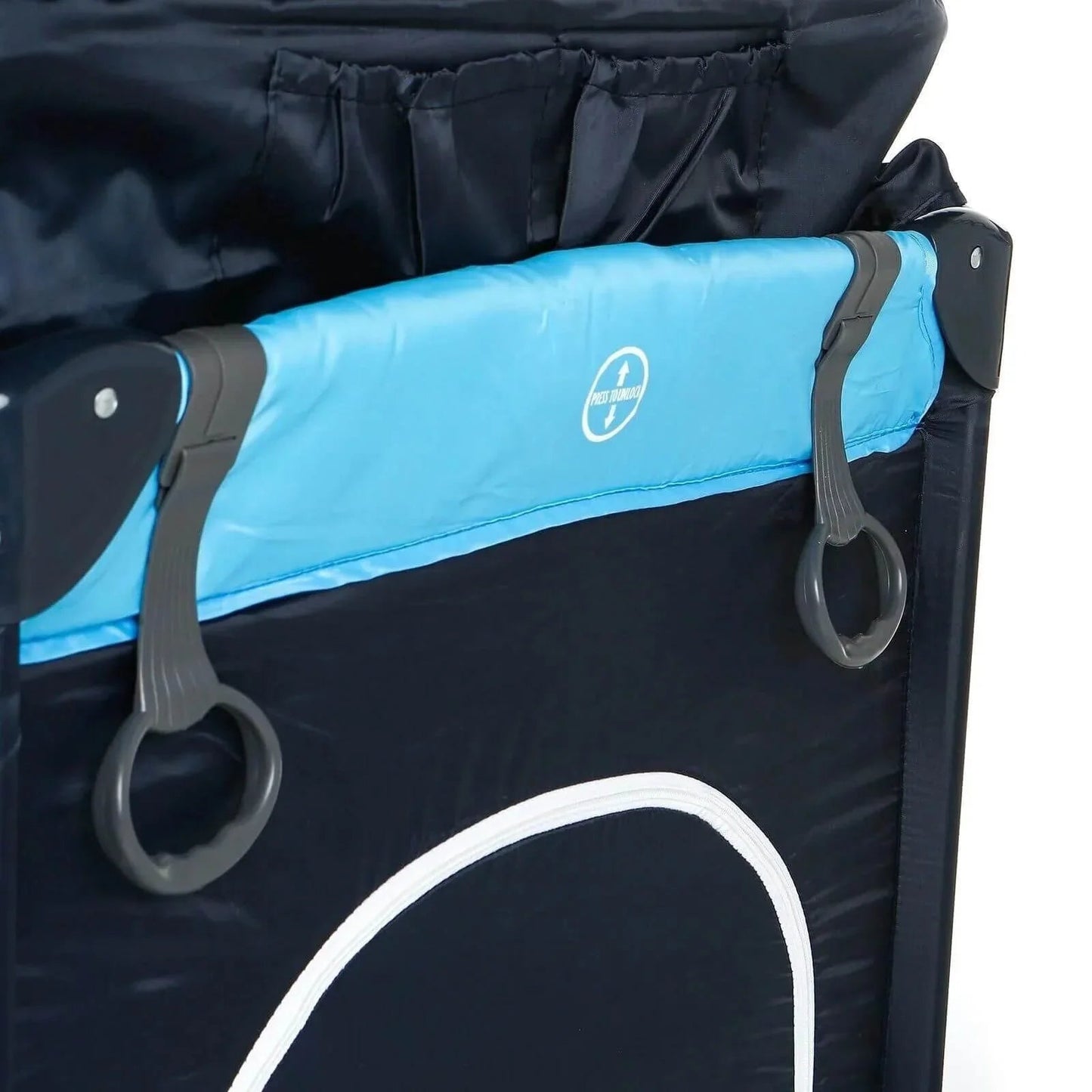 baby plus Play - Sleep Travel Cot - Ocean Blue - mezetto ebebek ebebek