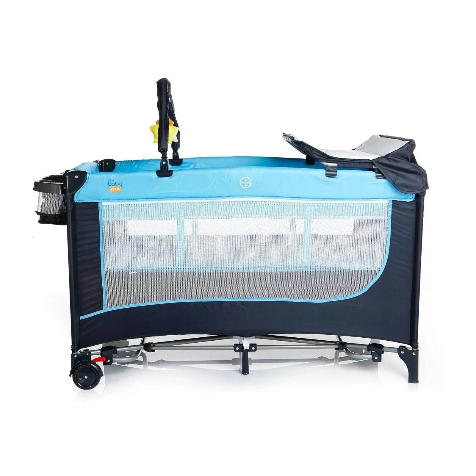 baby plus Play - Sleep Travel Cot - Ocean Blue - mezetto ebebek ebebek