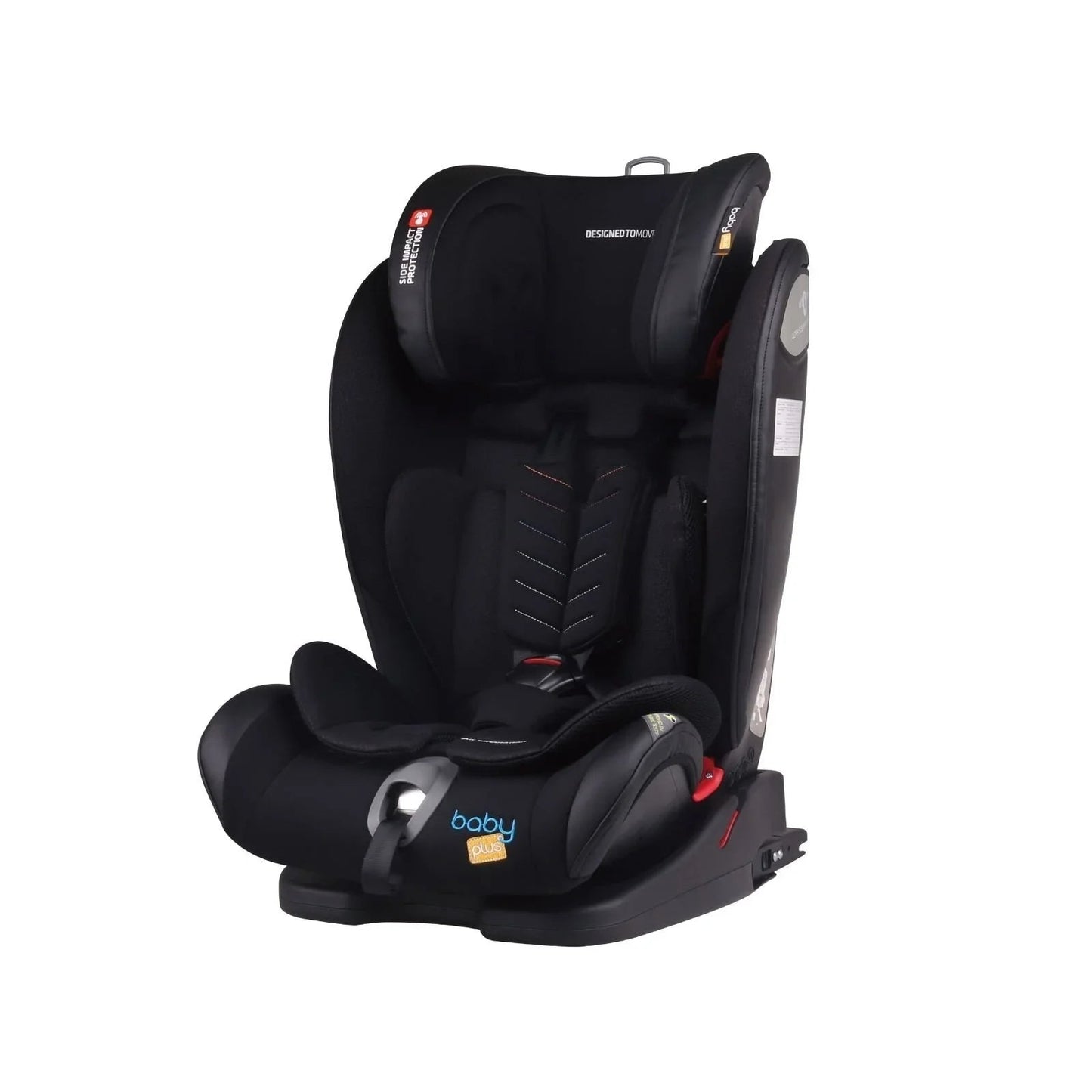 baby plus Secure Group 1/2/3 (9 Months to 12 Years) Car Seat - Black - mezetto ebebek ebebek