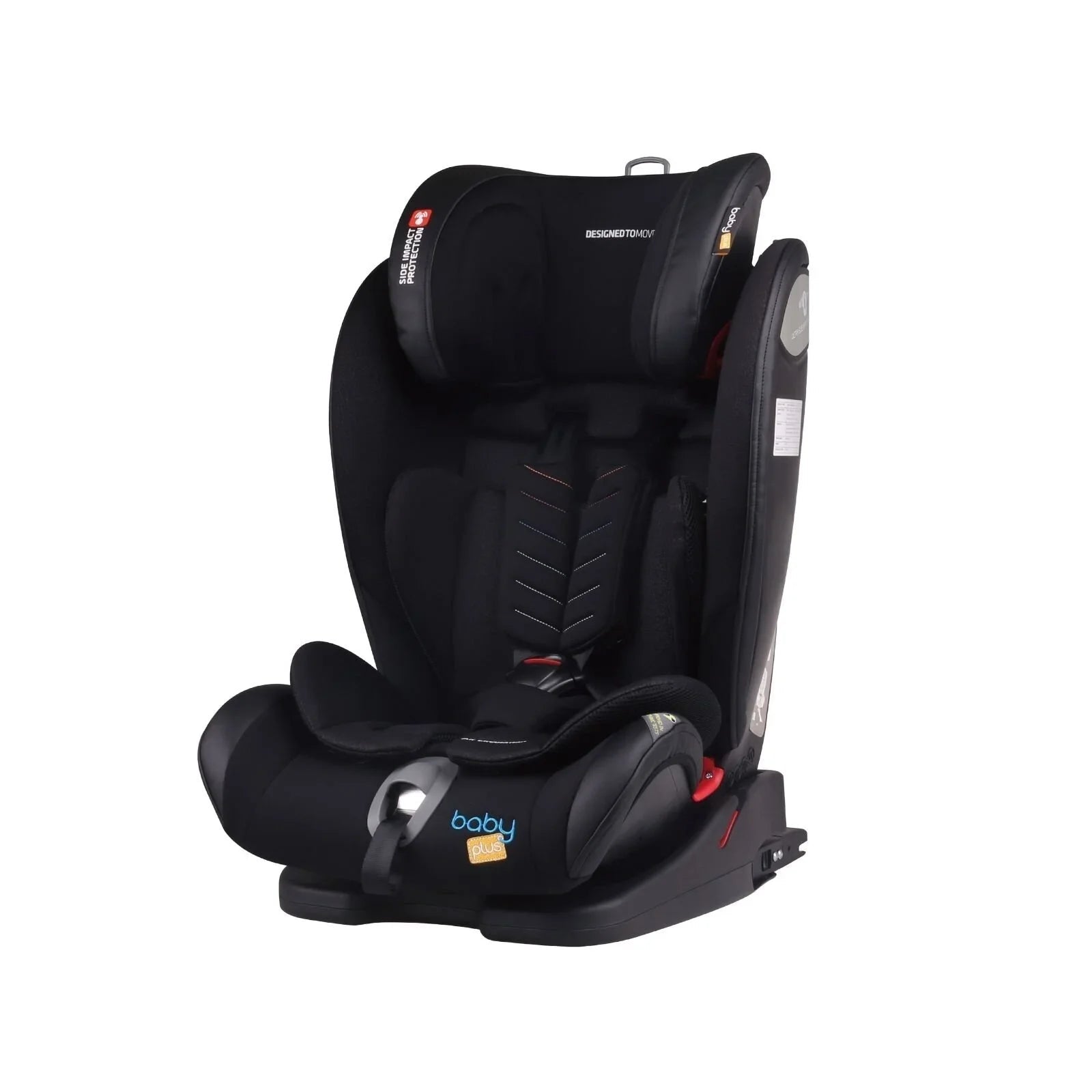 baby plus Secure Group 1/2/3 (9 Months to 12 Years) Car Seat - Black - mezetto ebebek ebebek