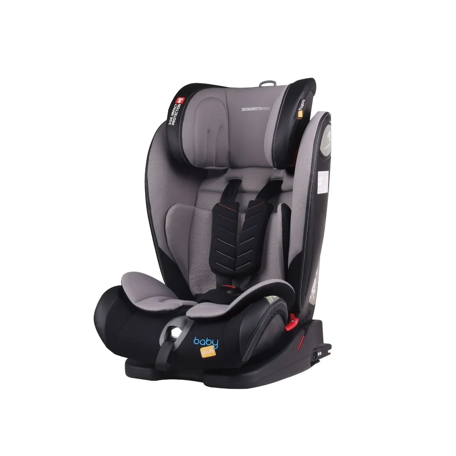 baby plus Secure Group 1/2/3 (9 Months to 12 Years) Car Seat - Grey - mezetto ebebek ebebek