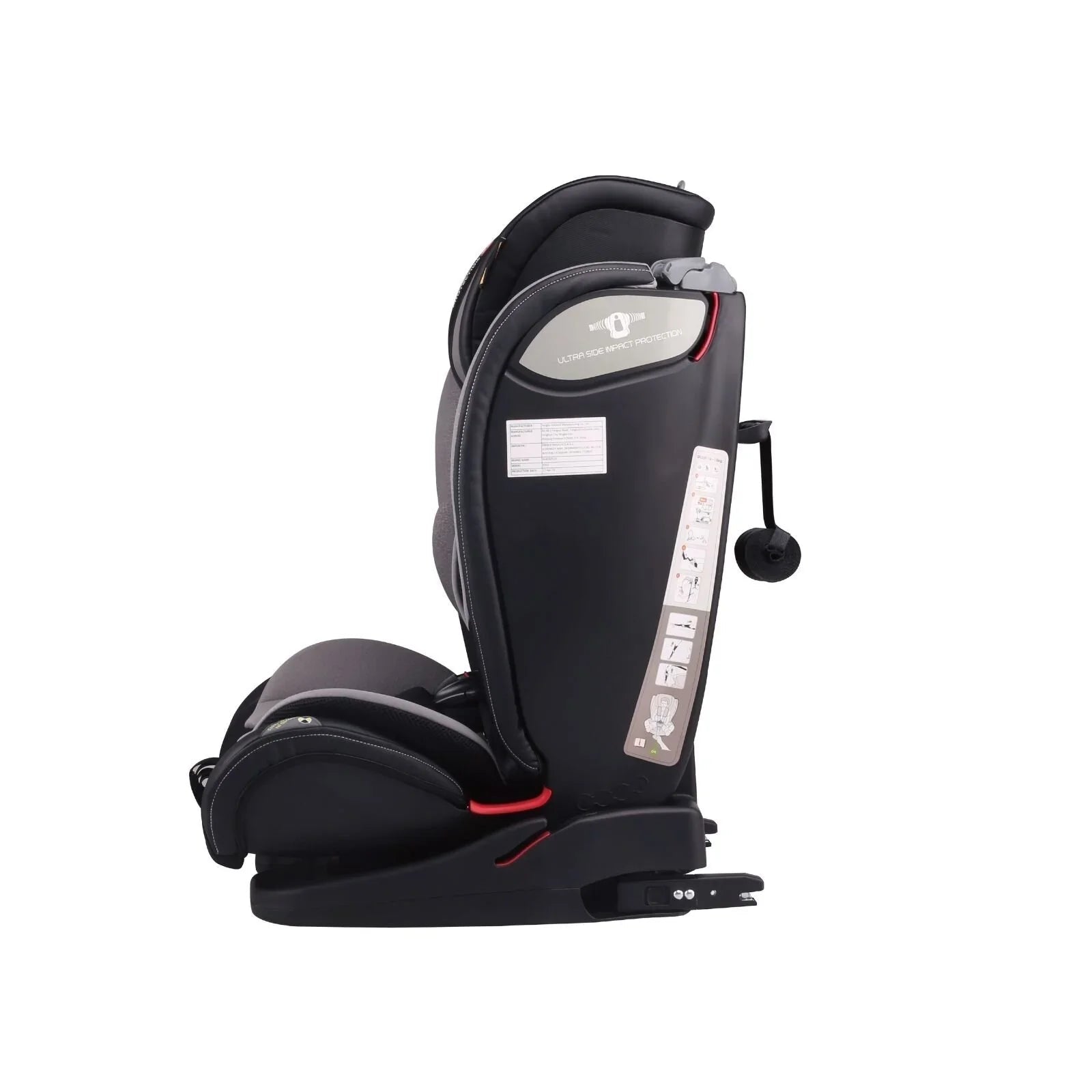baby plus Secure Group 1/2/3 (9 Months to 12 Years) Car Seat - Grey - mezetto ebebek ebebek