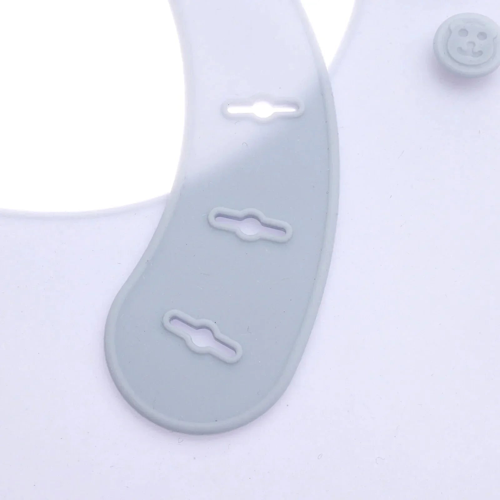 baby plus Silicone Bib - Powder Blue - mezetto ebebek ebebek