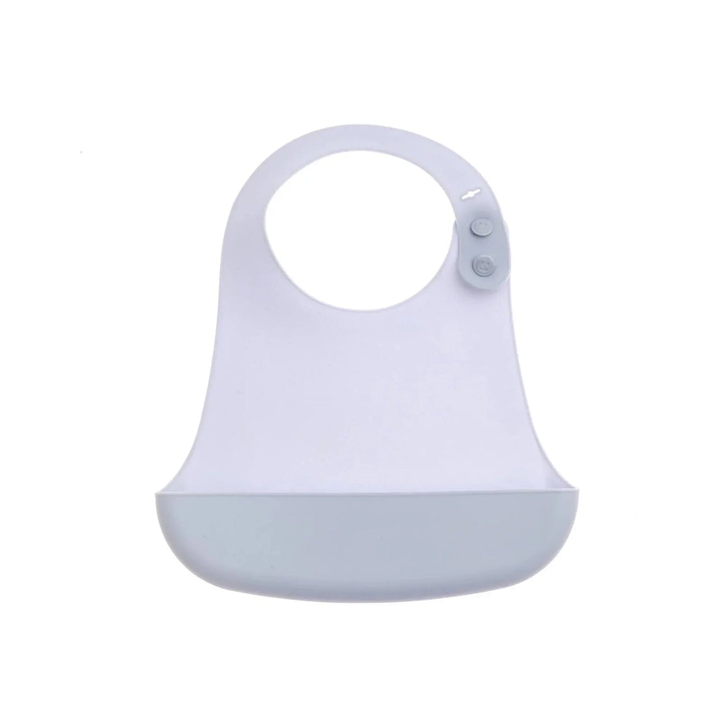 baby plus Silicone Bib - Powder Blue - mezetto ebebek ebebek