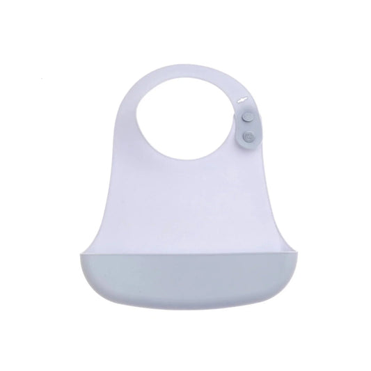 baby plus Silicone Bib - Powder Blue - mezetto ebebek ebebek