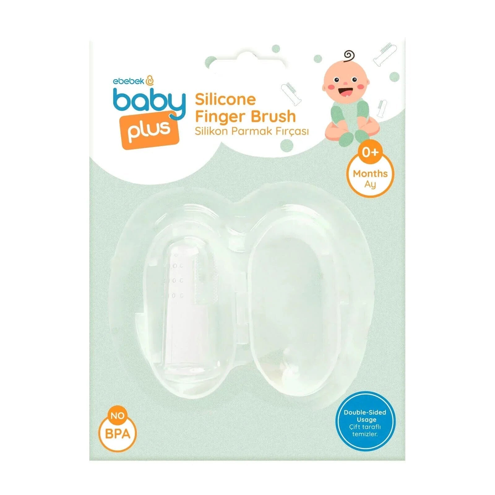 baby plus Silicone Finger Toothbrush - mezetto ebebek ebebek