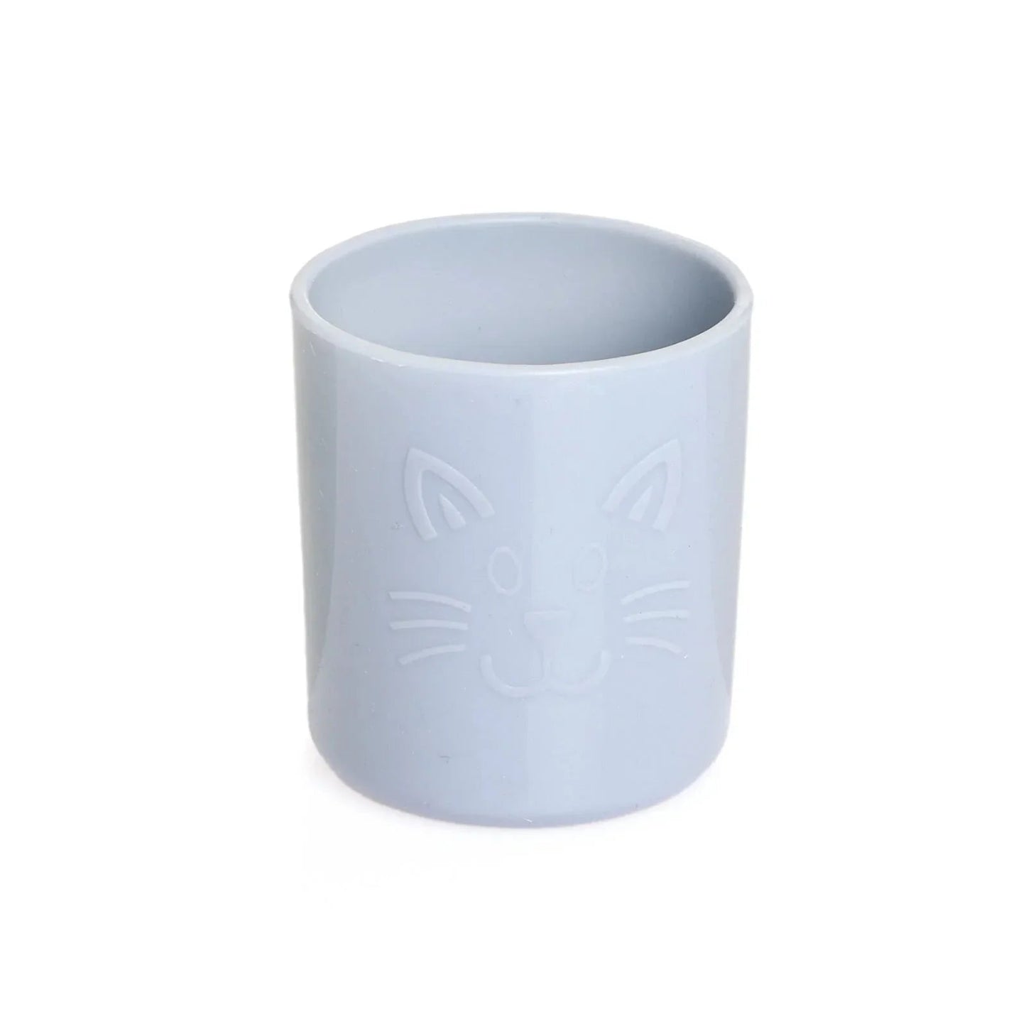 baby plus Silicone Open Training Cup 120ml - Powder Blue - mezetto ebebek ebebek