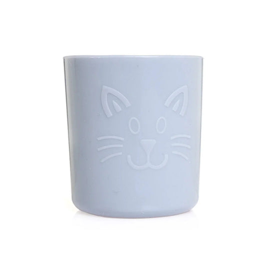 baby plus Silicone Open Training Cup 120ml - Powder Blue - mezetto ebebek ebebek