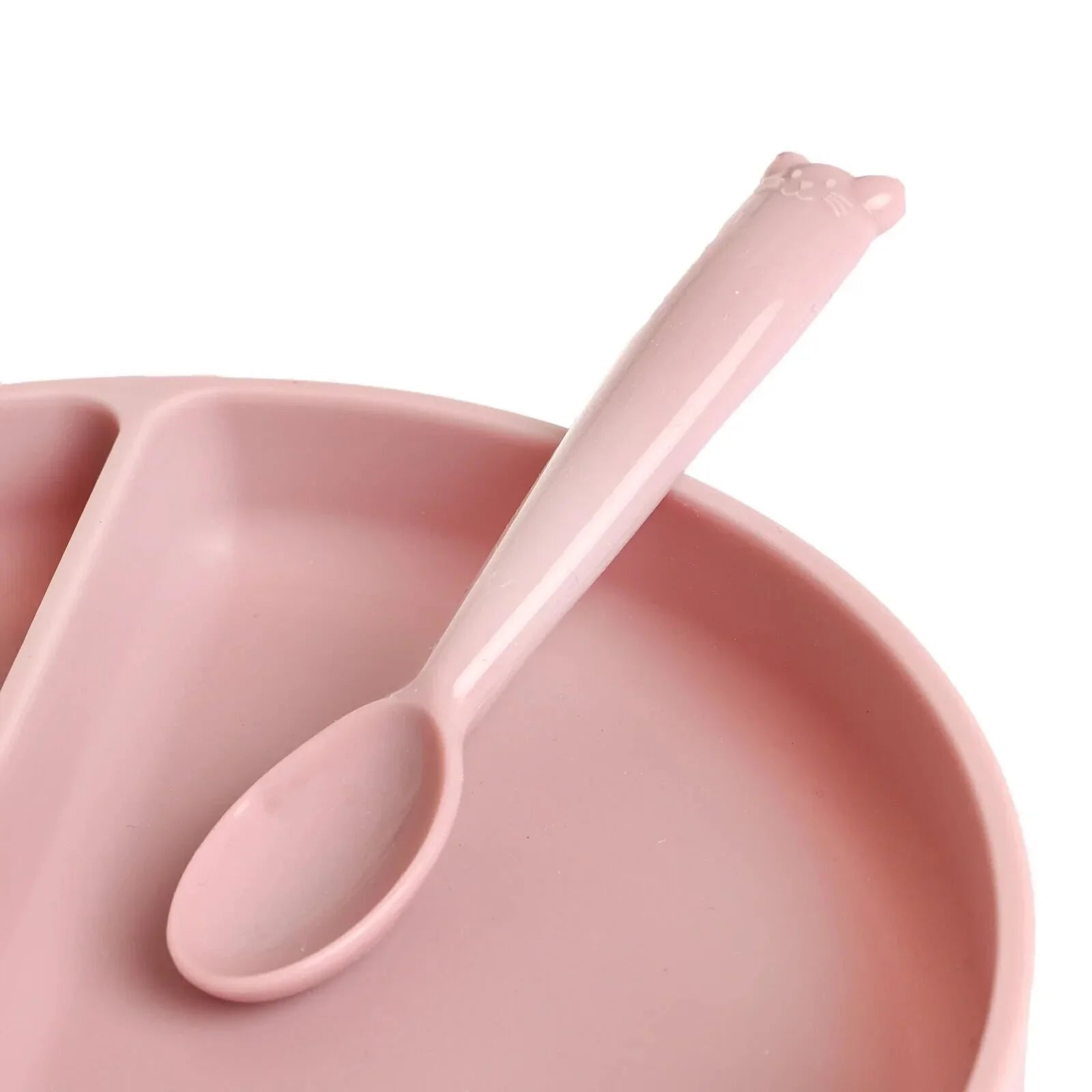 baby plus Silicone Spoon - Lilac - mezetto ebebek ebebek
