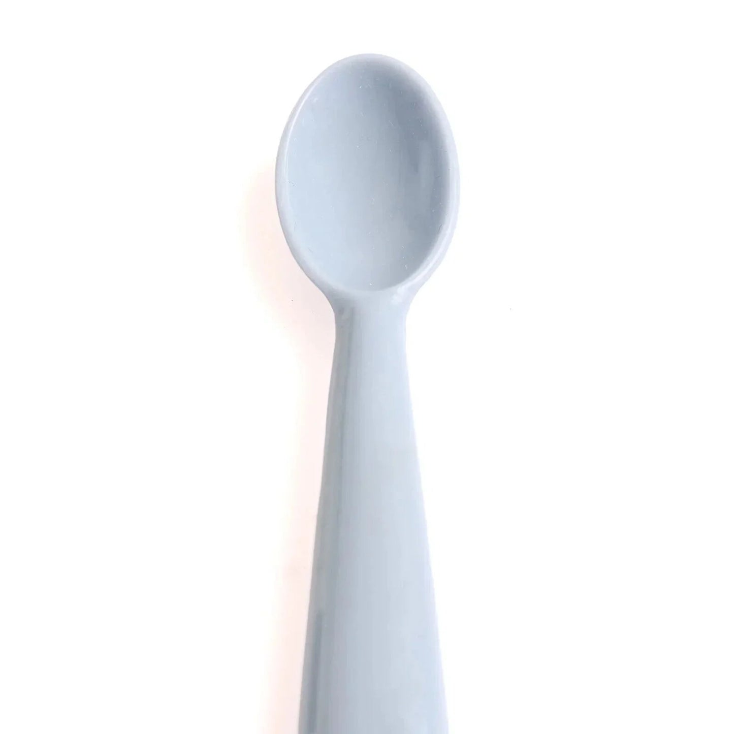 baby plus Silicone Spoon - Powder Blue - mezetto ebebek ebebek