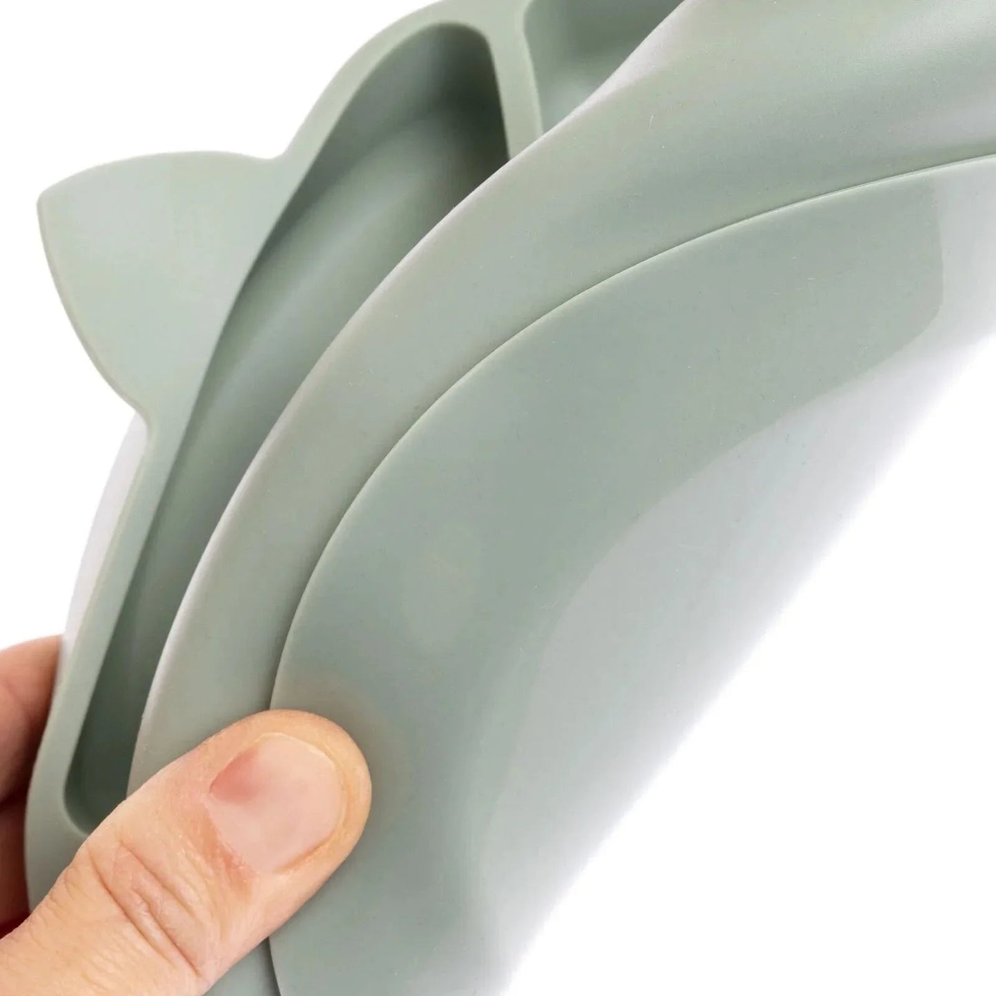baby plus Silicone Suction Plate - Green - mezetto ebebek ebebek
