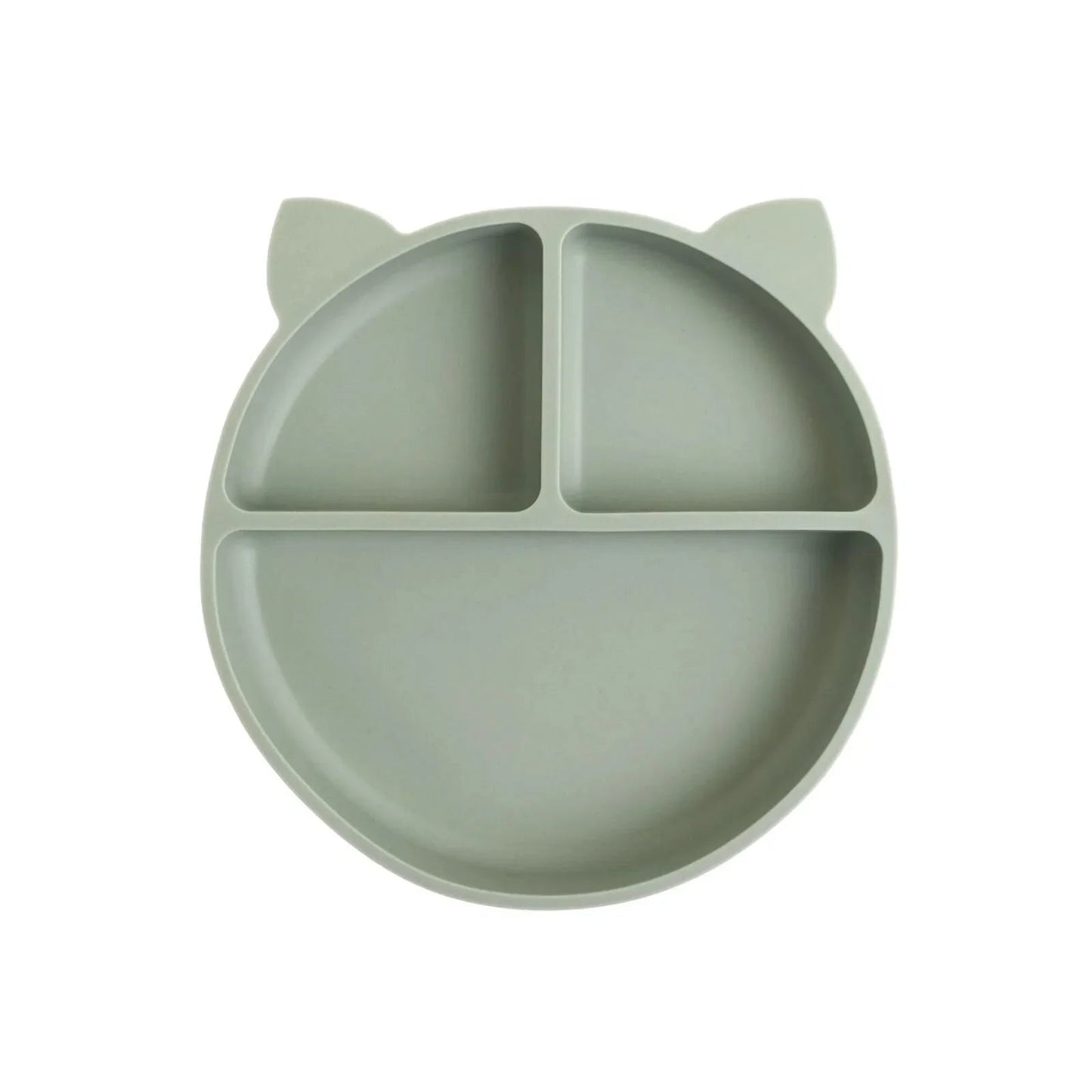 baby plus Silicone Suction Plate - Green - mezetto ebebek ebebek