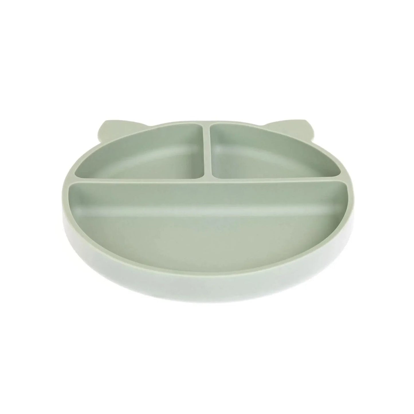 baby plus Silicone Suction Plate - Green - mezetto ebebek ebebek