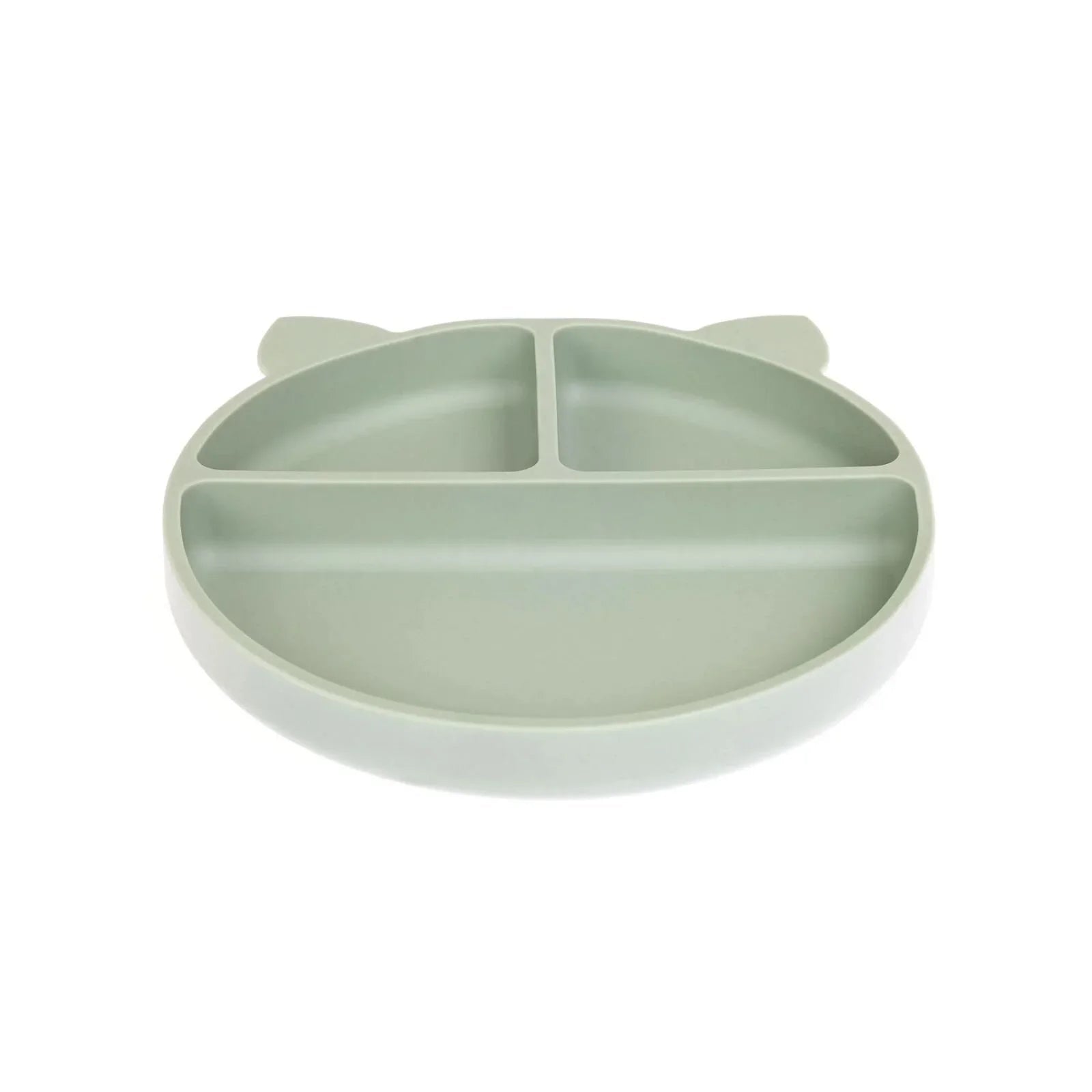 baby plus Silicone Suction Plate - Green - mezetto ebebek ebebek