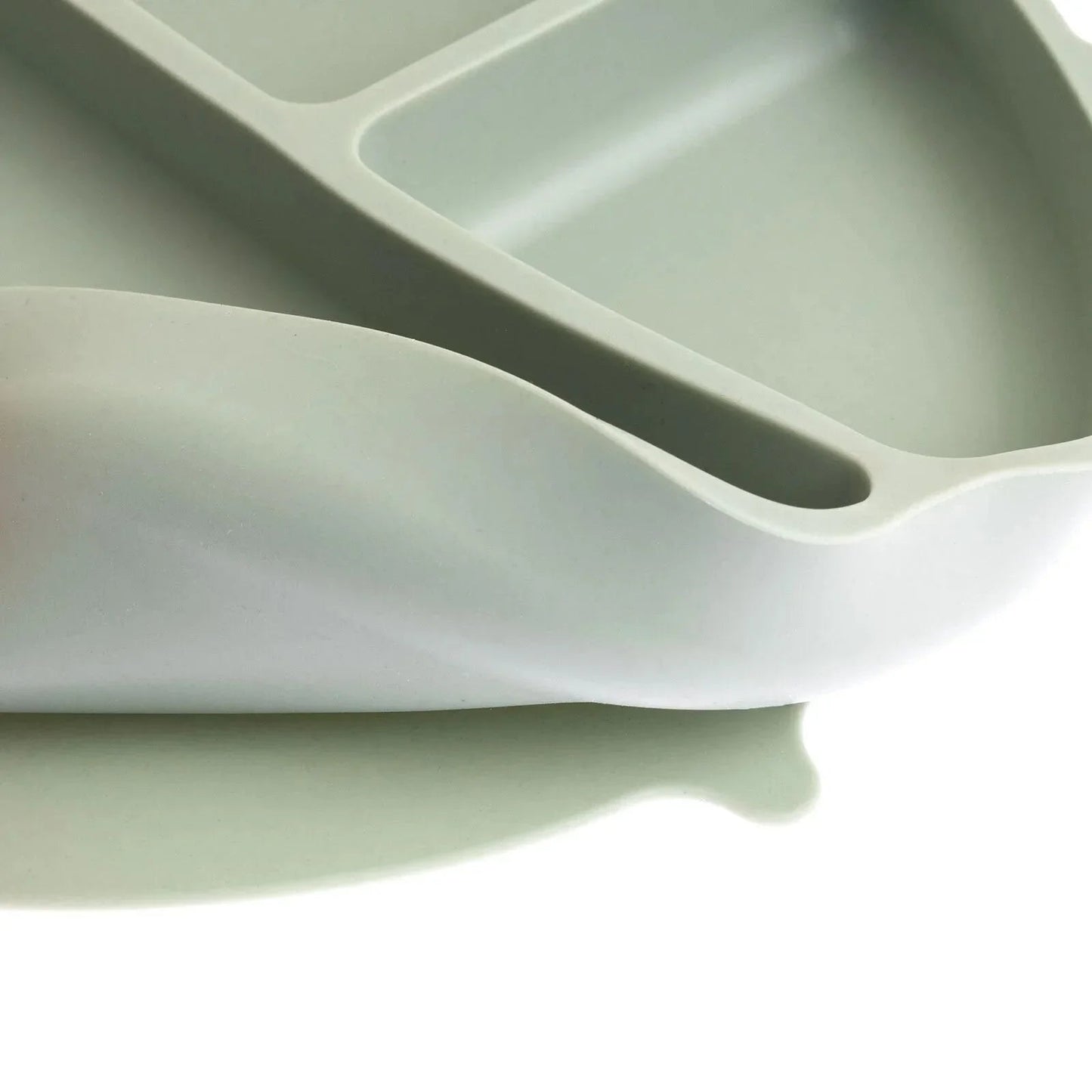 baby plus Silicone Suction Plate - Green - mezetto ebebek ebebek