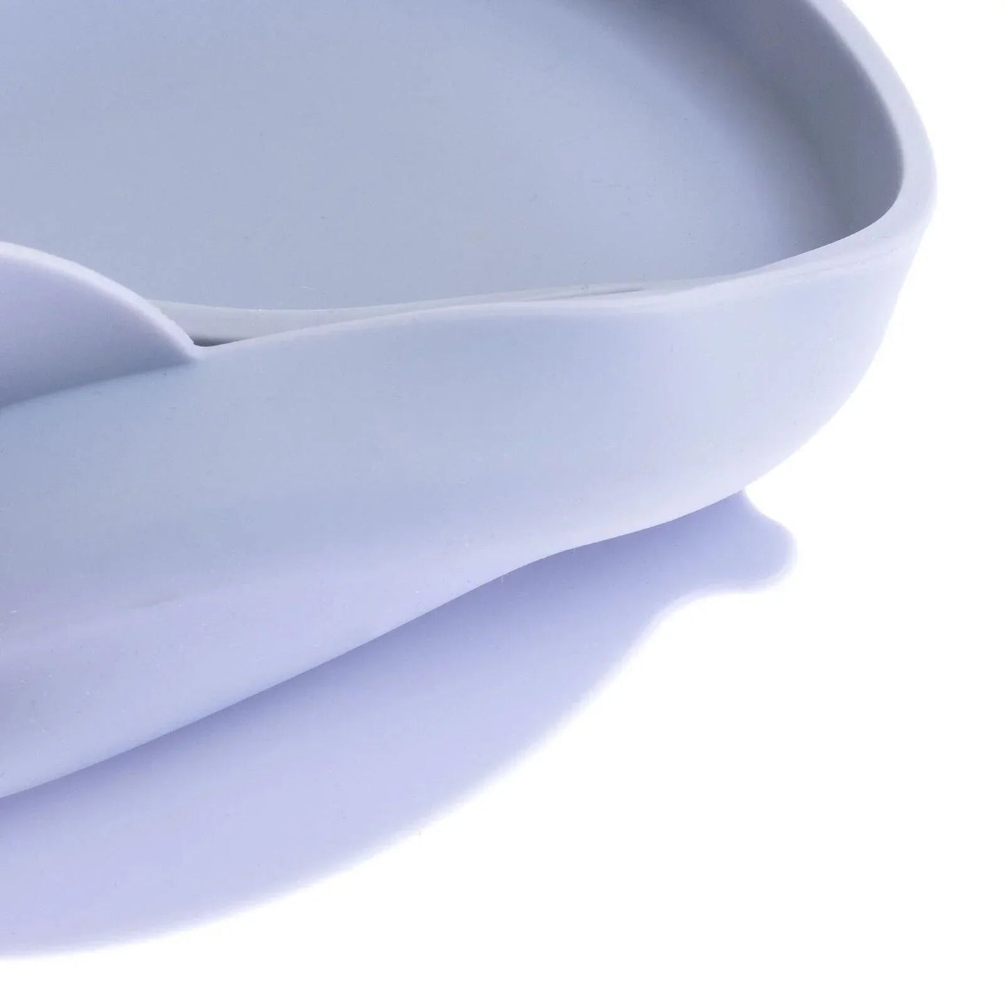 baby plus Silicone Suction Plate - Powder Blue - mezetto ebebek ebebek