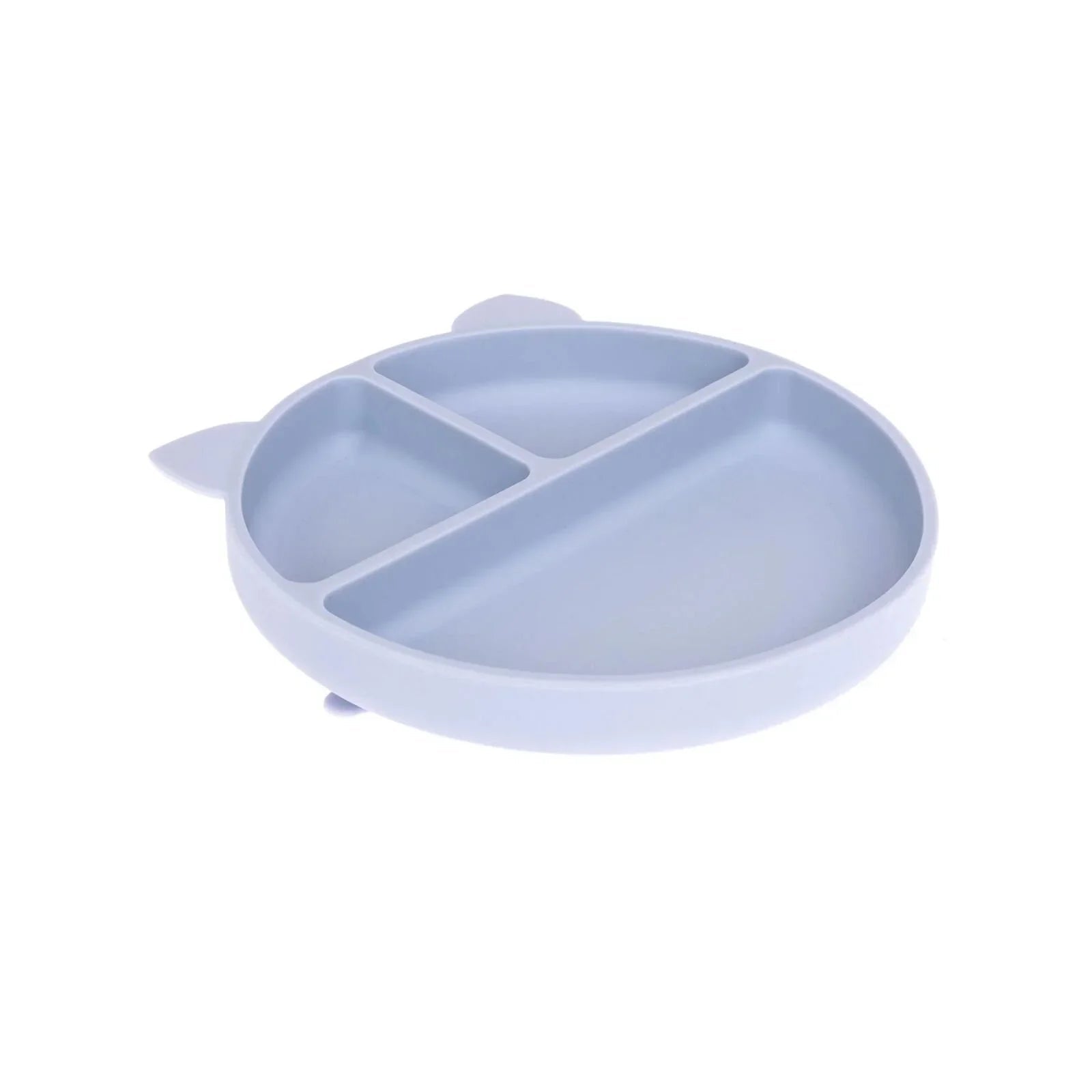 baby plus Silicone Suction Plate - Powder Blue - mezetto ebebek ebebek