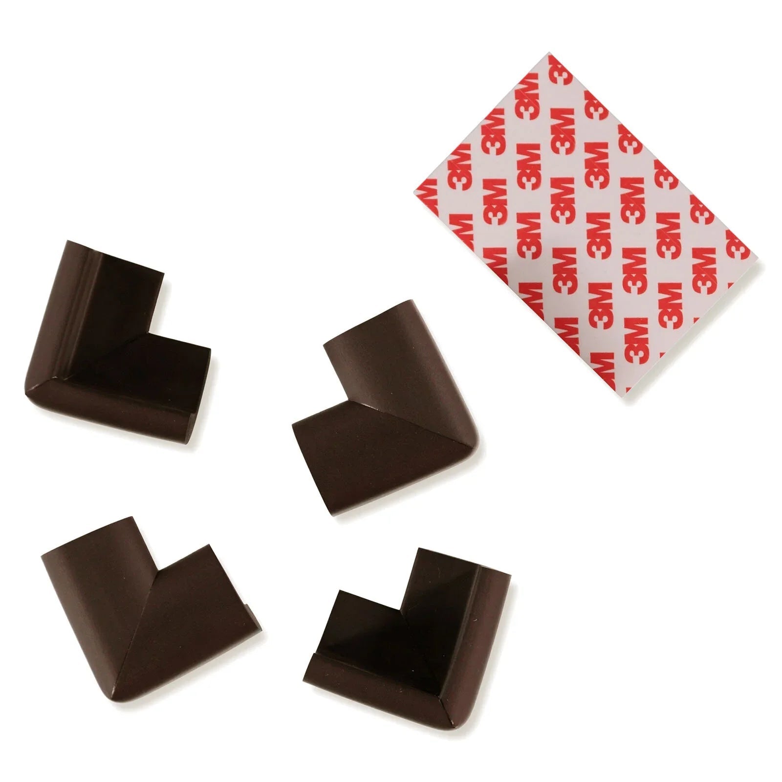 baby plus Soft Corner Protector Pack of 4 - Brown - mezetto ebebek ebebek