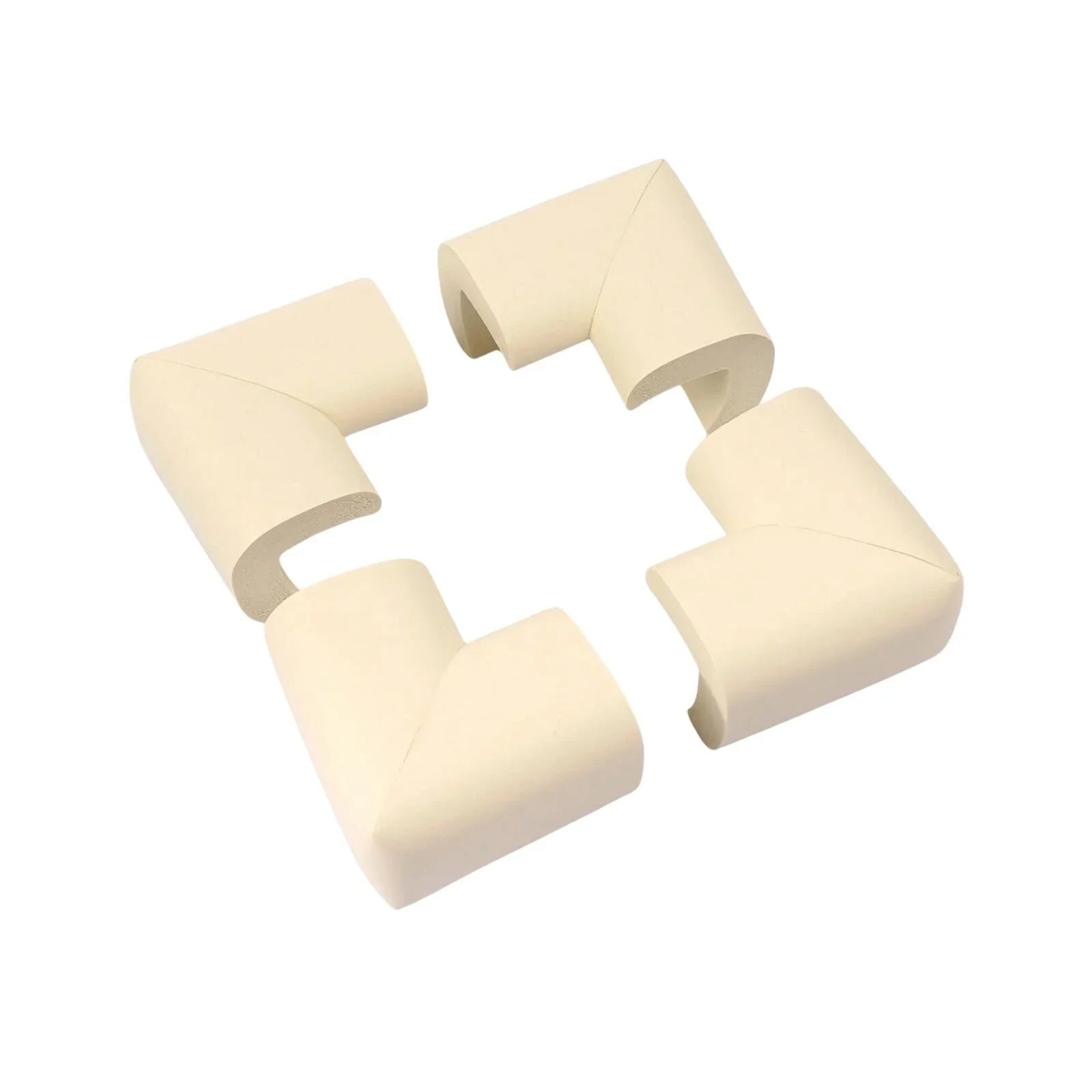 baby plus Soft Corner Protector Pack of 4 - White - mezetto ebebek ebebek