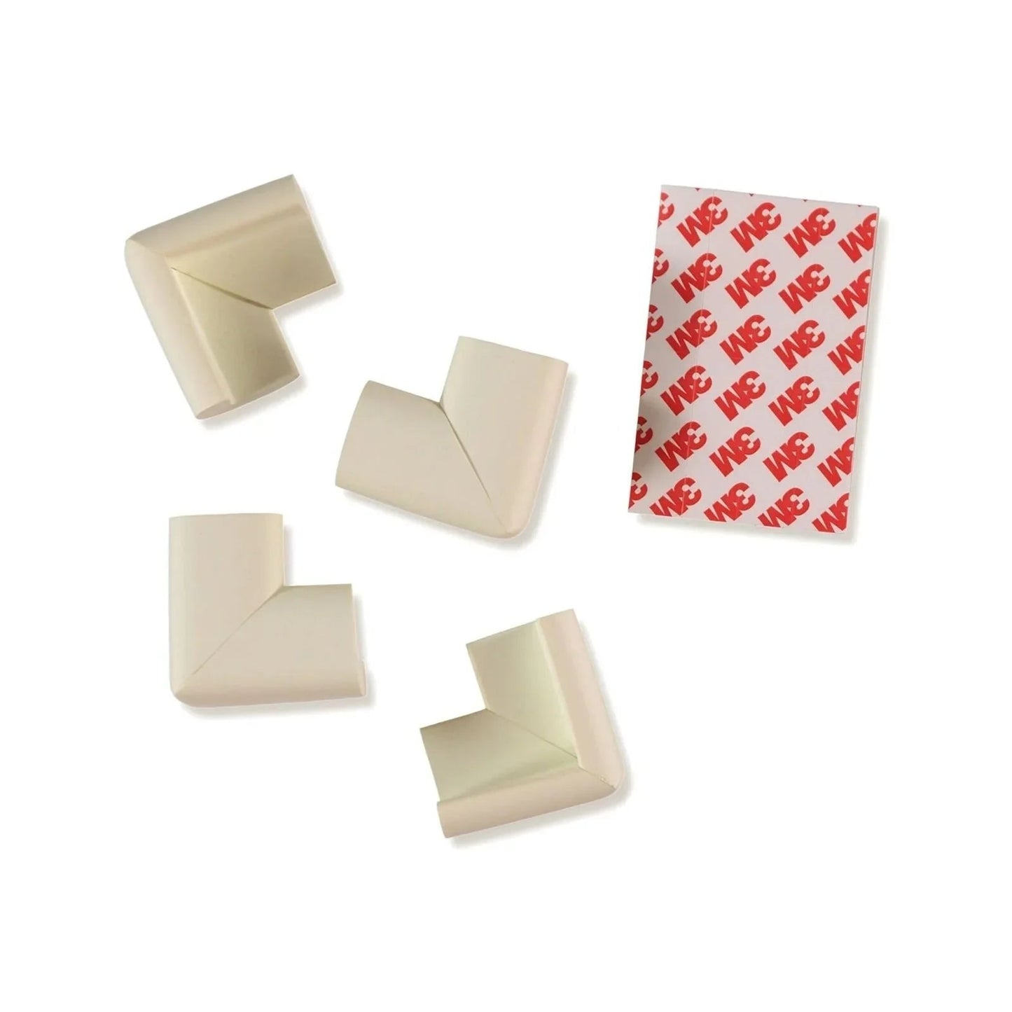 baby plus Soft Corner Protector Pack of 4 - White - mezetto ebebek ebebek