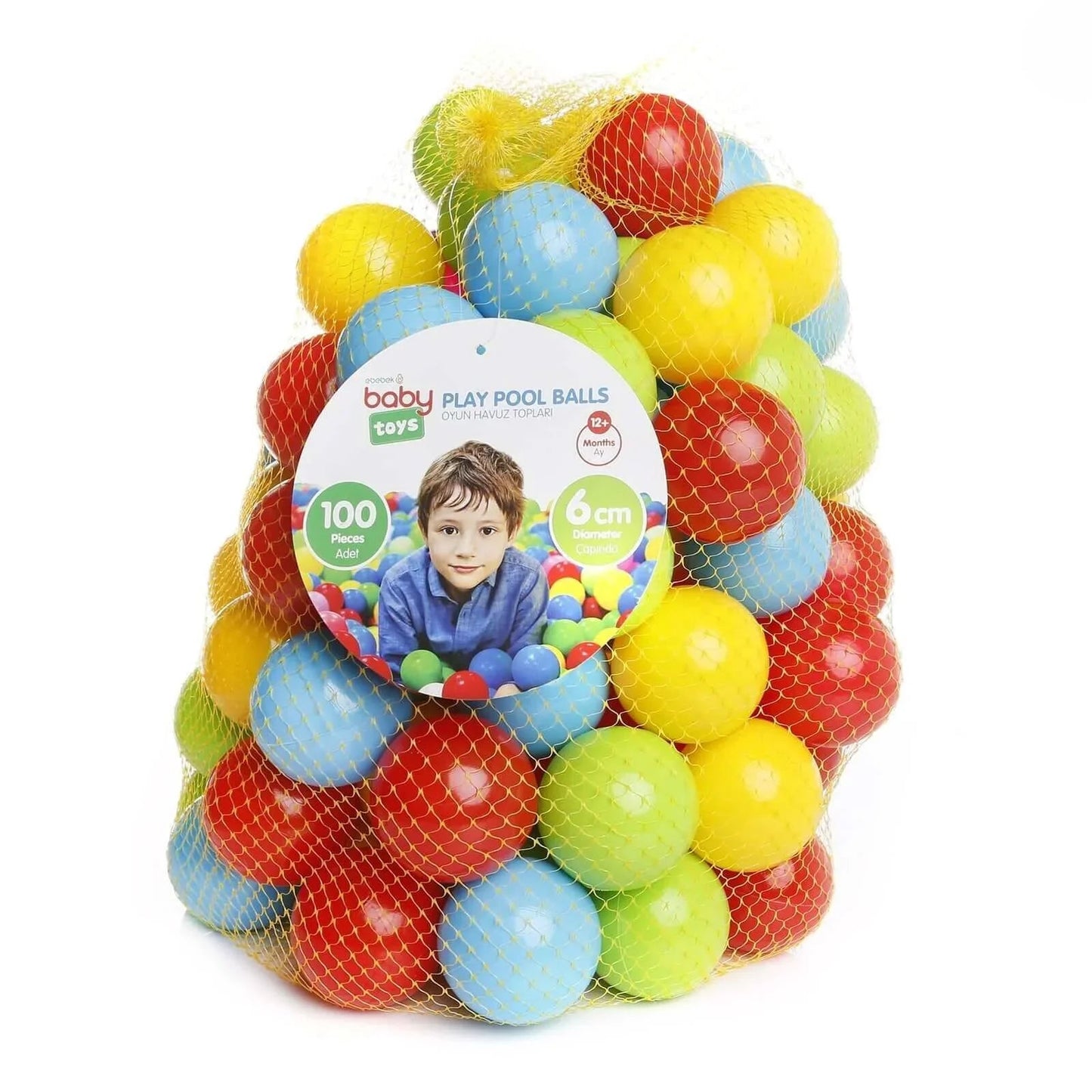 baby toys Colorful Party Play Balls 100 pcs 6cm - mezetto ebebek ebebek