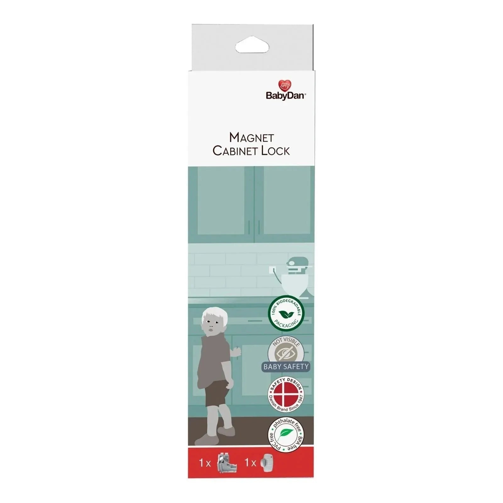 BabyDan Double Cabinet Door Lock Pack of 2 - mezetto ebebek ebebek