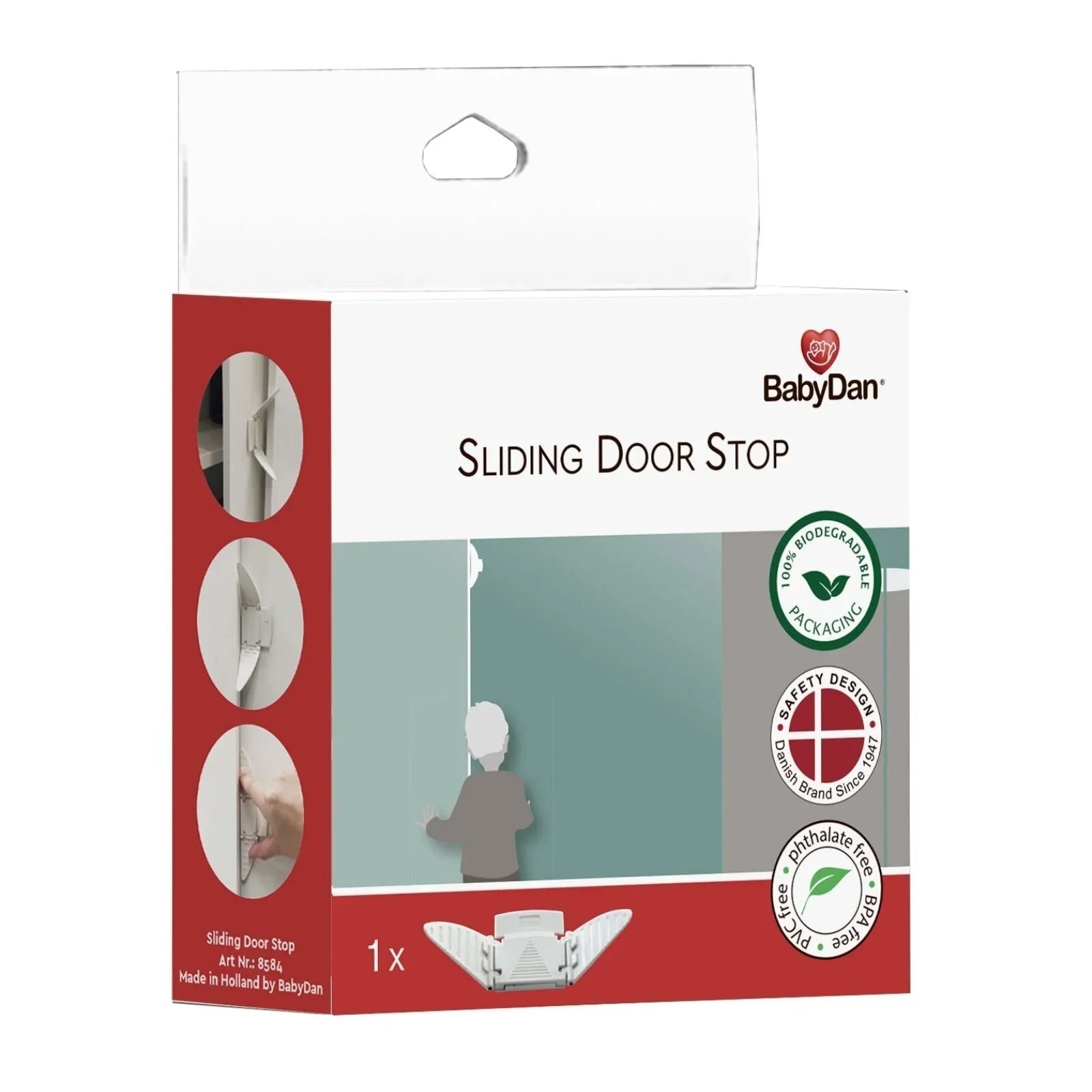 BabyDan Sliding Door Lock White - mezetto ebebek ebebek