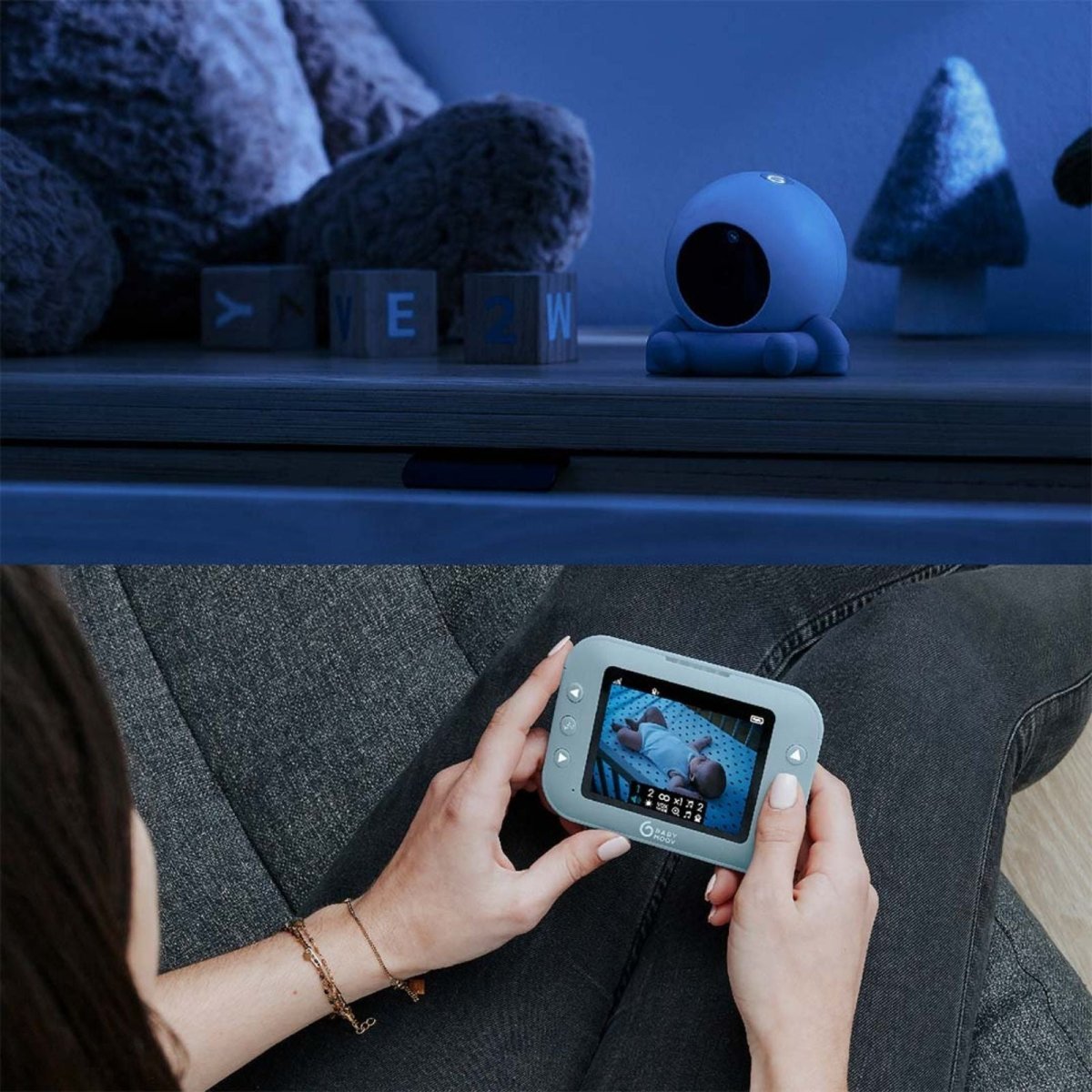 Babymoov Babyphone Yoo Roll Twin Bundle - 2 Camera - mezetto ebebek ebebek