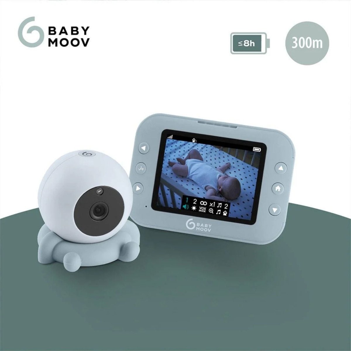 Babymoov Babyphone Yoo Roll Twin Bundle - 2 Camera - mezetto ebebek ebebek