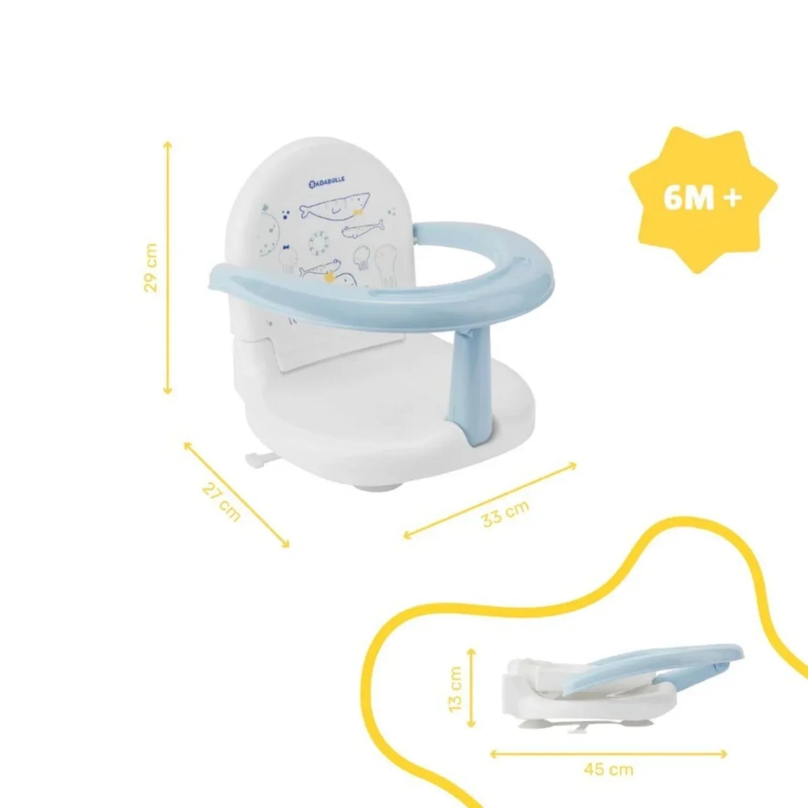 Babymoov Badabulle Foldable Bath Seat - mezetto ebebek ebebek