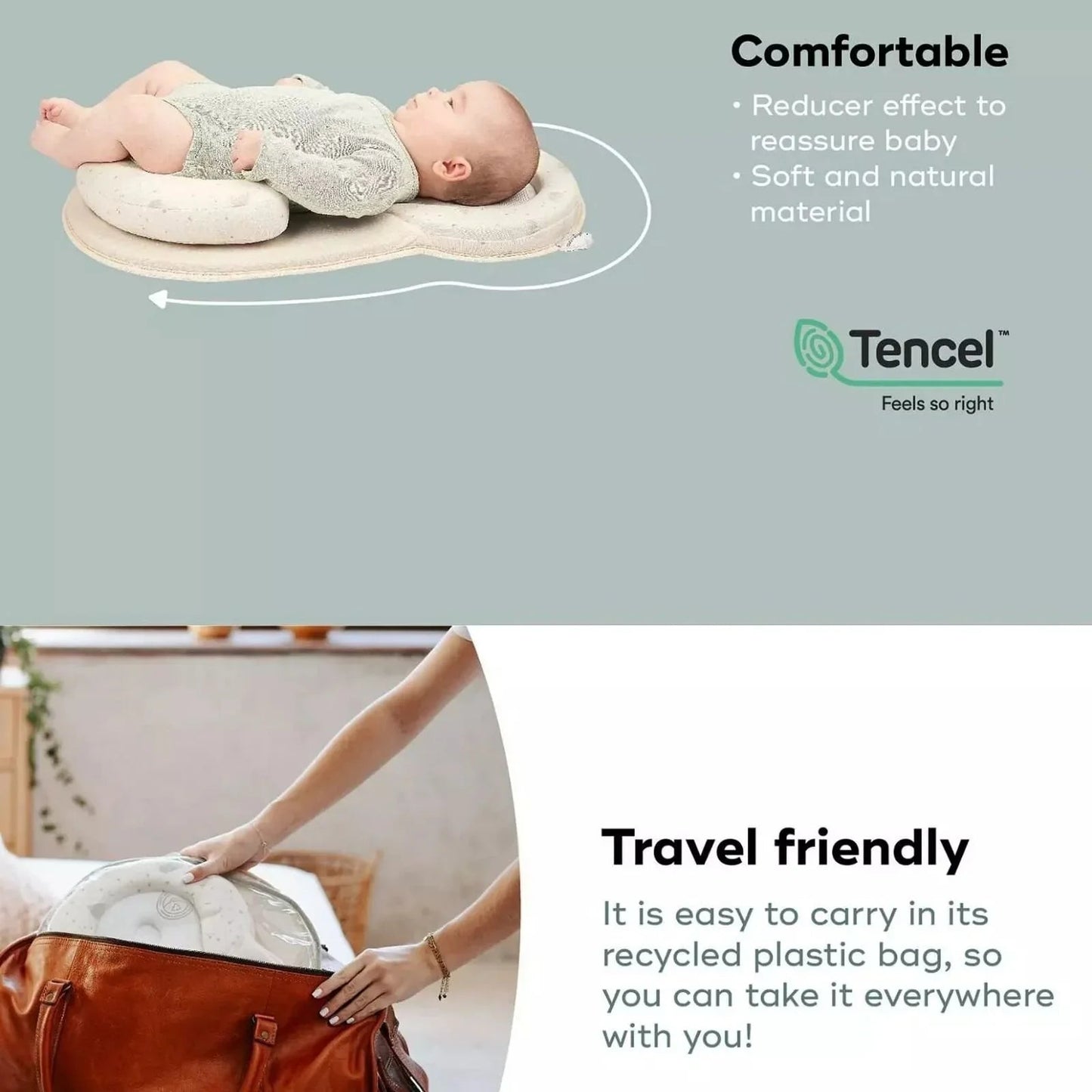 Babymoov Cosydream Fresh Newborn Lounger - White - mezetto ebebek ebebek