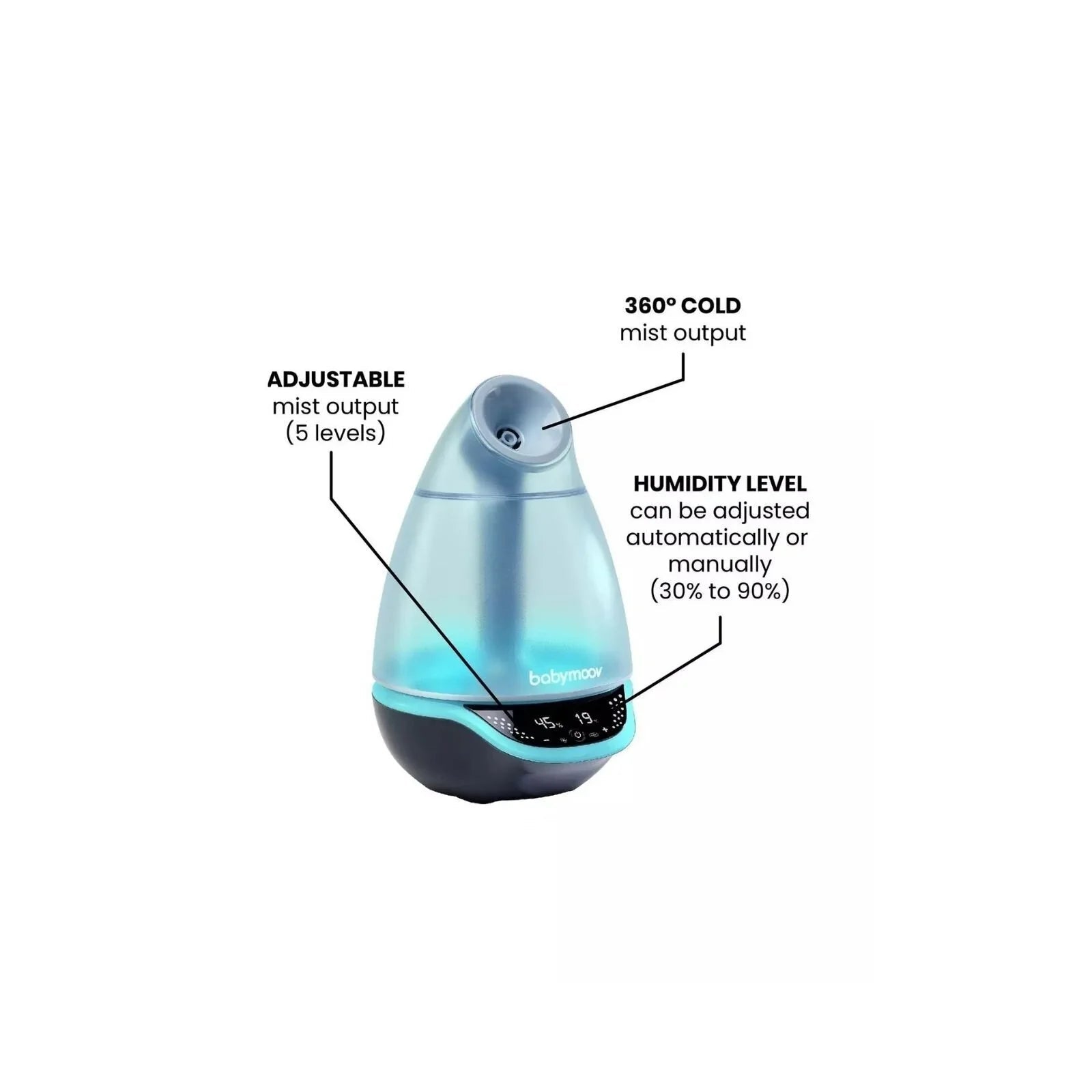 Babymoov Hygro Plus 3 - in - 1 Baby Humidifier - mezetto ebebek ebebek