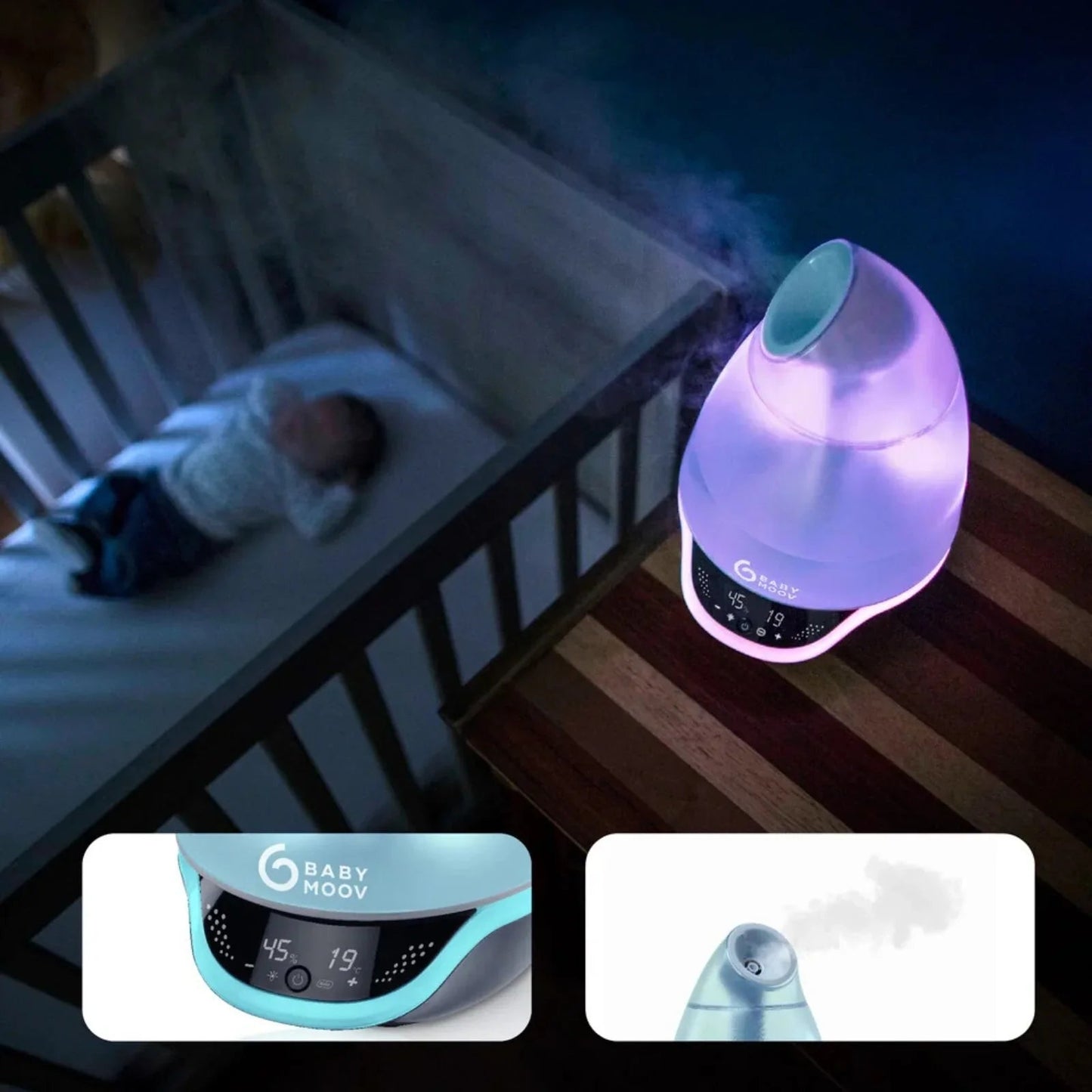 Babymoov Hygro Plus 3 - in - 1 Baby Humidifier - mezetto ebebek ebebek