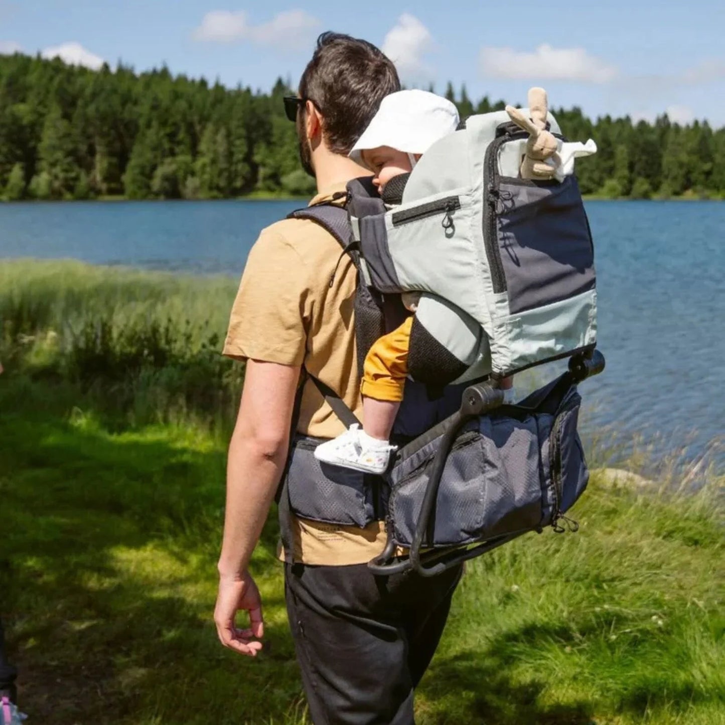 Babymoov Moov & Hike Baby Carrier - Sage Green - mezetto ebebek ebebek