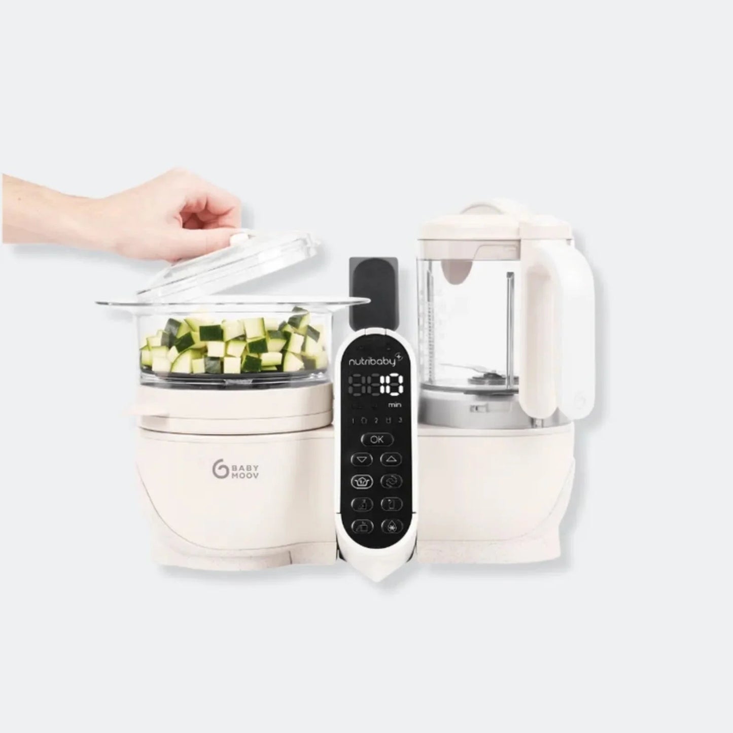 Babymoov Nutribaby (+) 6 - in - 1 Baby Food Maker - Mineral - mezetto ebebek ebebek