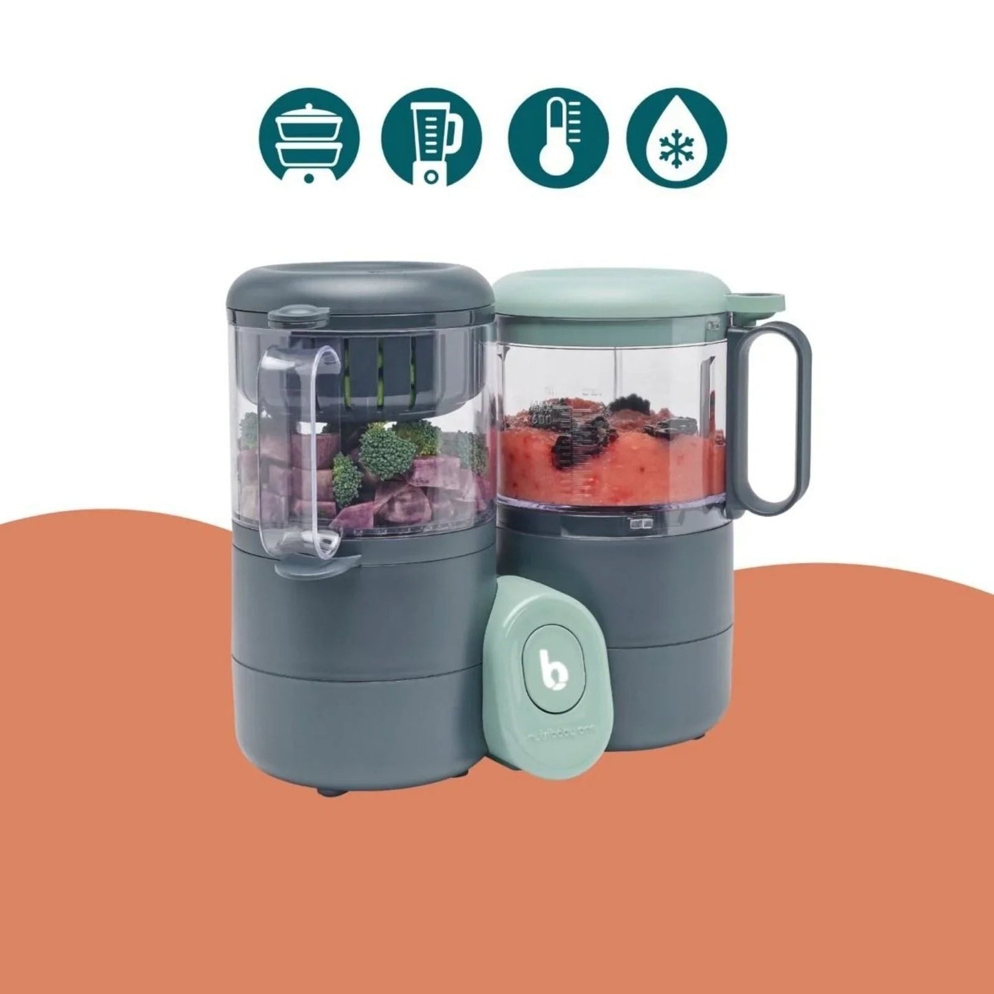 Babymoov Nutribaby One 4 - in - 1 Food Prep Machine - mezetto ebebek ebebek