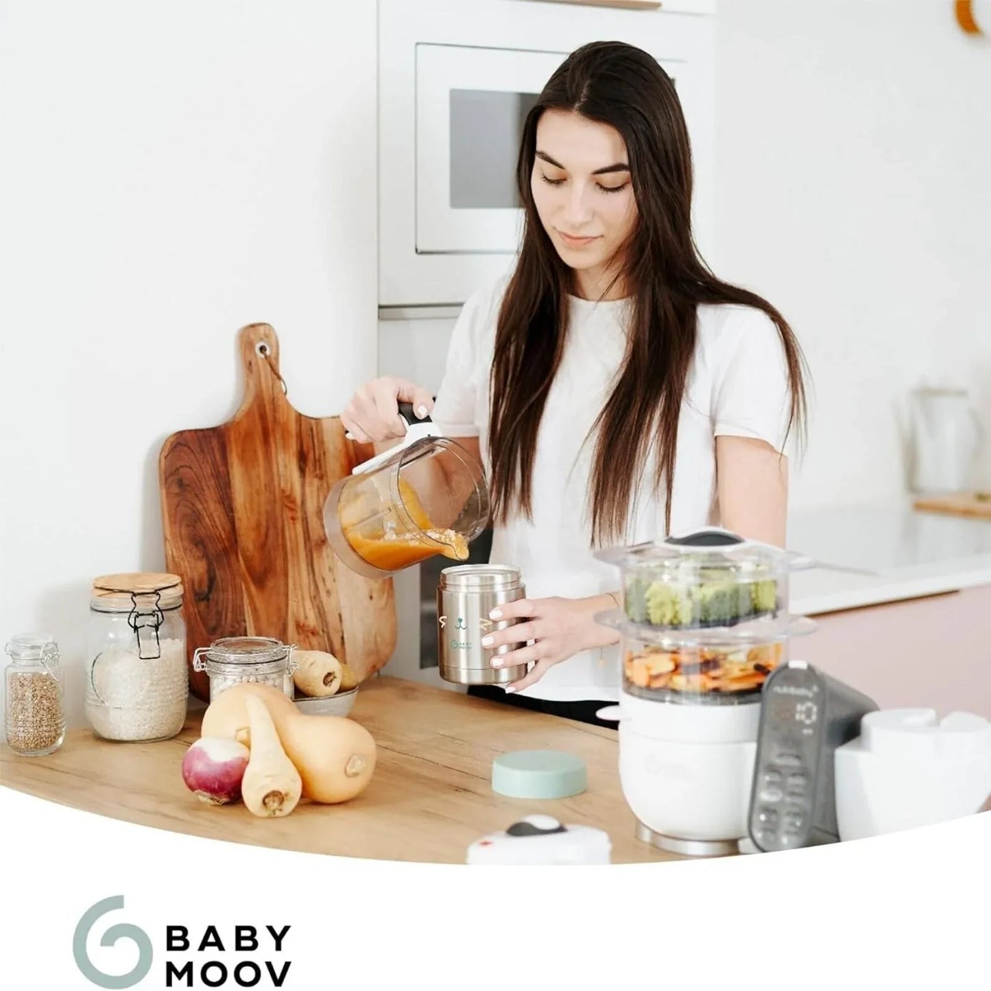 Babymoov Stainless Steel Insulated Food Flask - Fox - mezetto ebebek ebebek