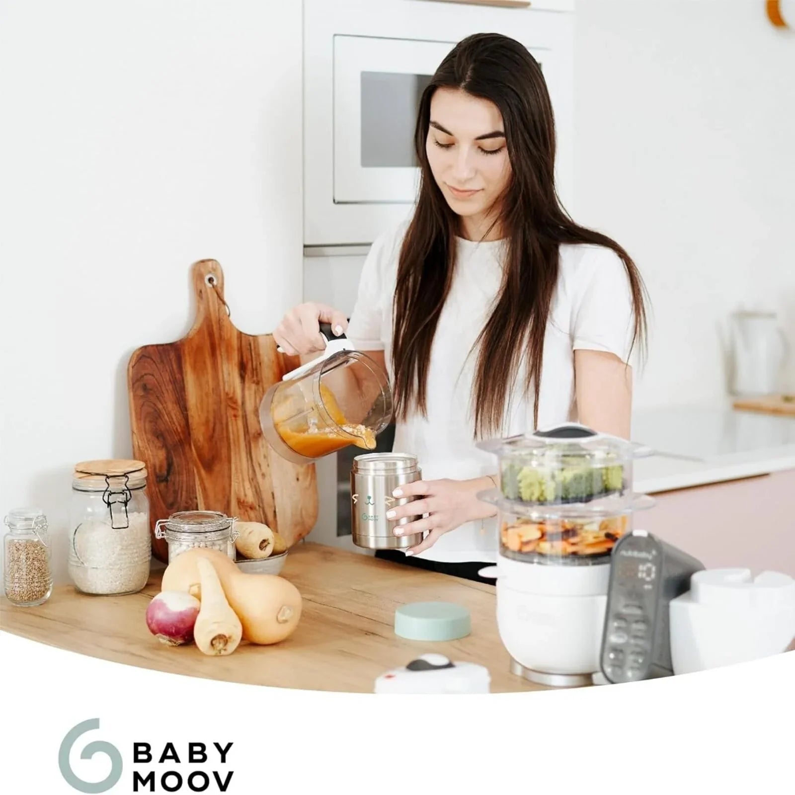 Babymoov Stainless Steel Insulated Food Flask - Fox - mezetto ebebek ebebek