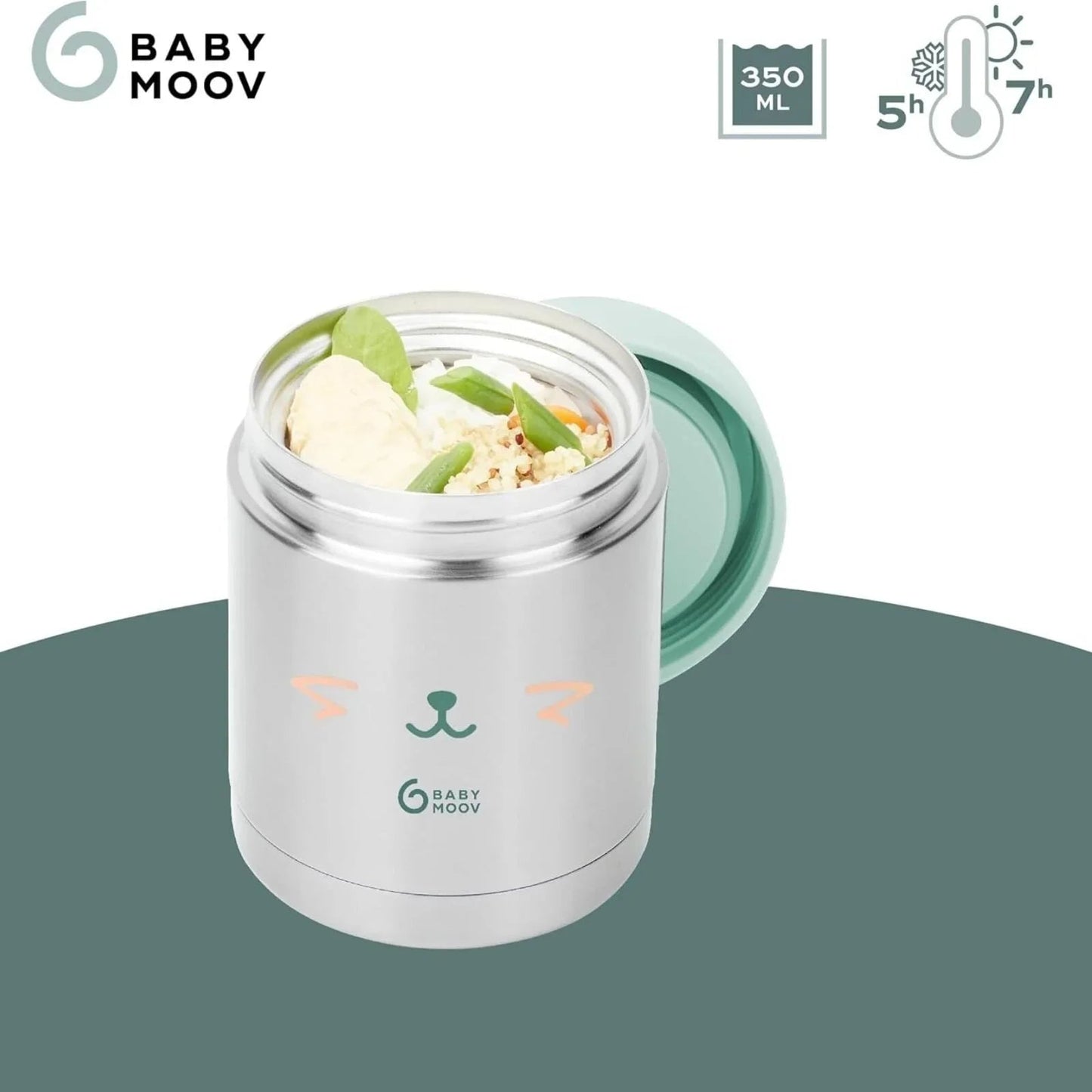Babymoov Stainless Steel Insulated Food Flask - Fox - mezetto ebebek ebebek