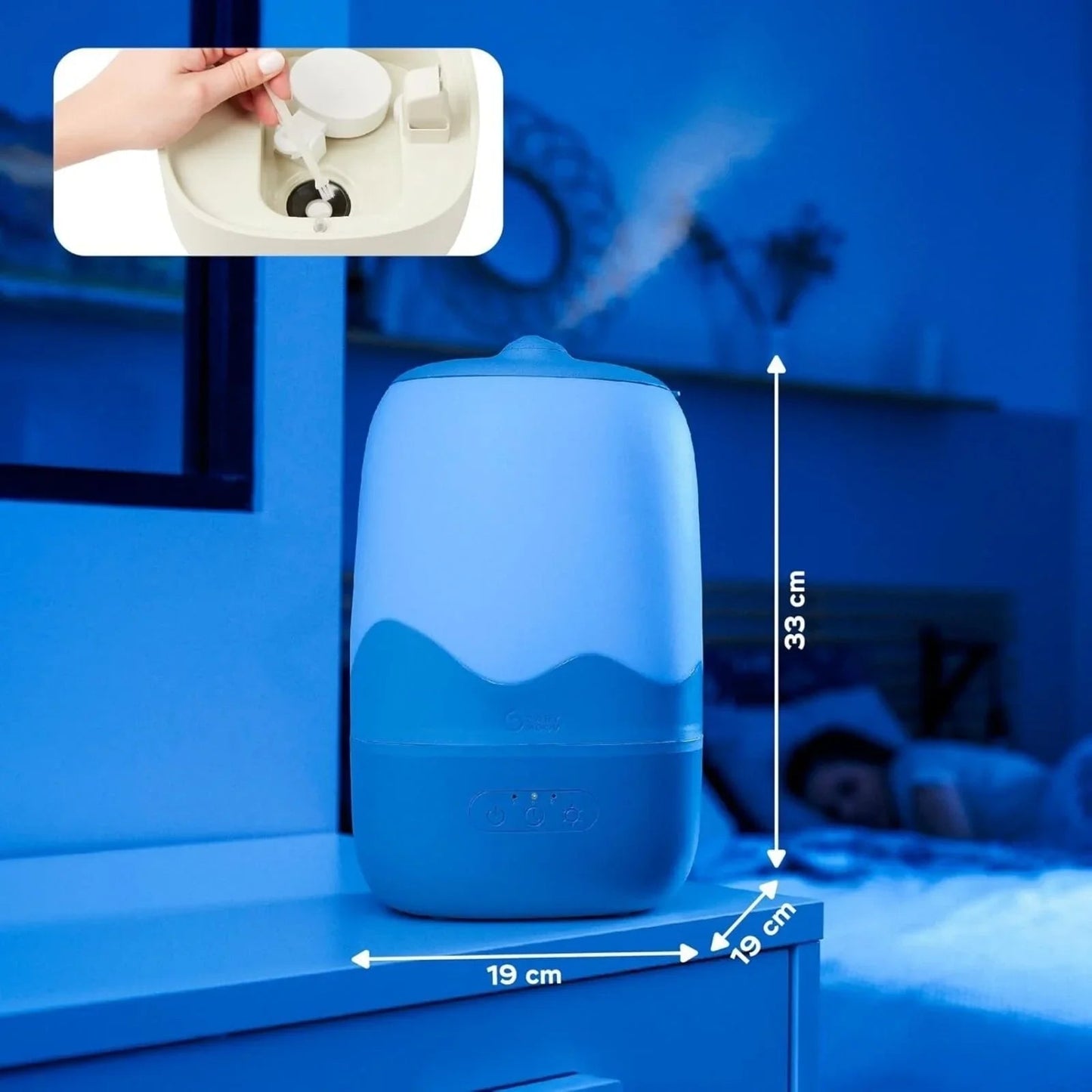 Babymoov Wave Humidifier with Cleaning Brush - mezetto ebebek ebebek