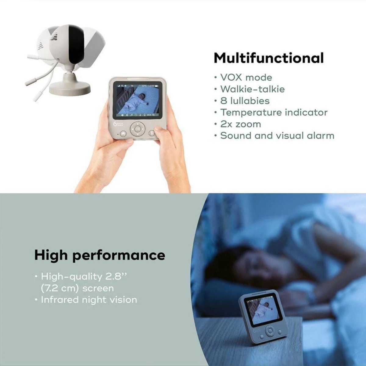 Babymoov Yoo Start Baby Video Monitor - mezetto ebebek ebebek
