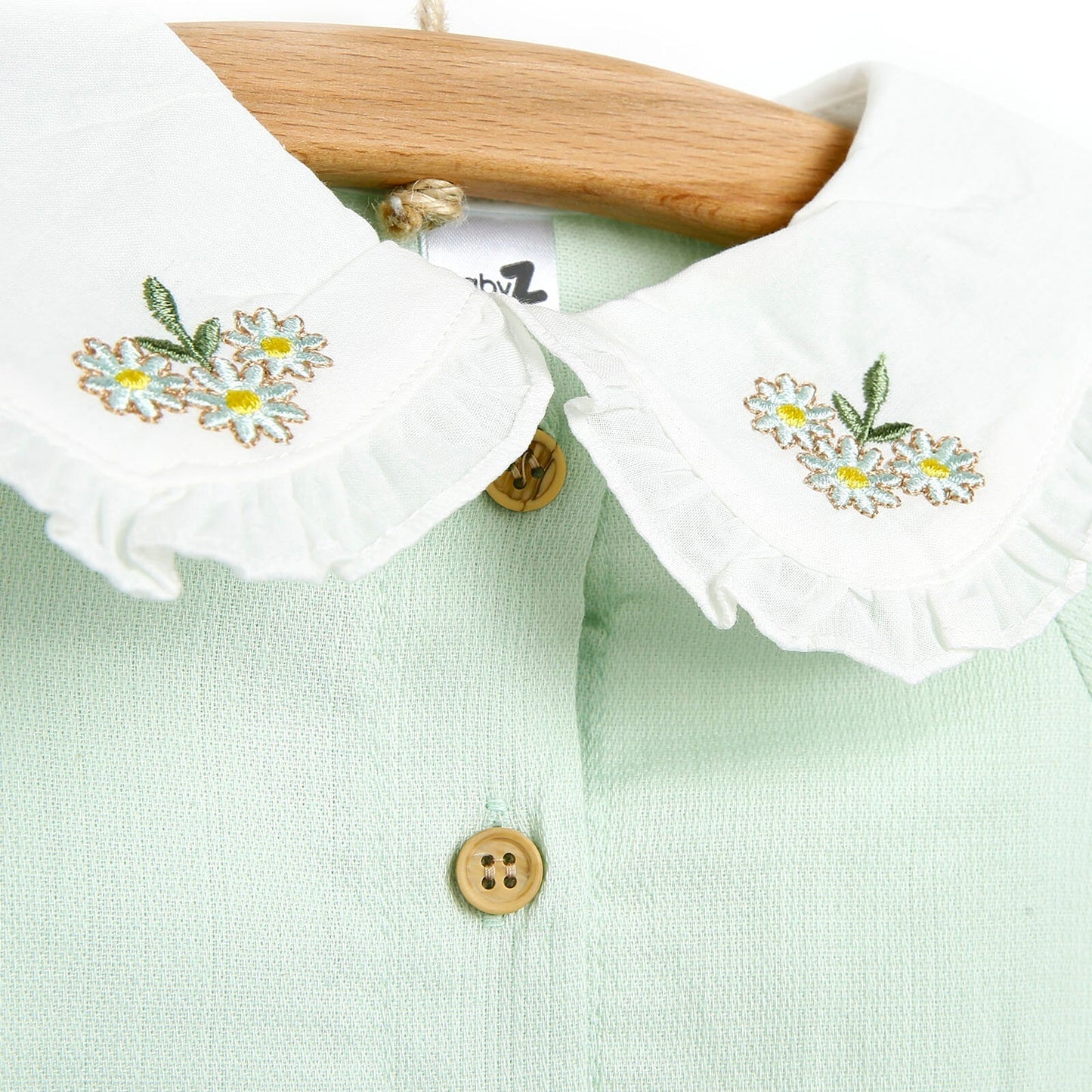 BabyZ Blouse - Tights - Light Green - mezetto ebebek ebebek