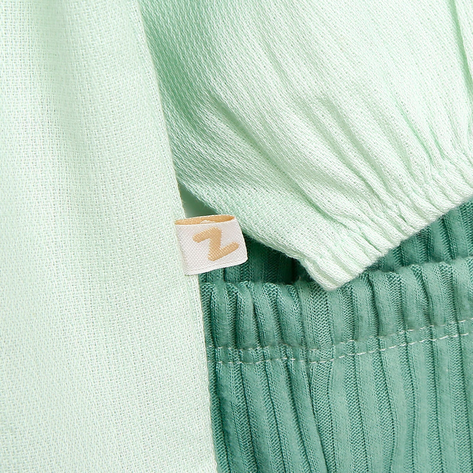 BabyZ Blouse - Tights - Light Green - mezetto ebebek ebebek