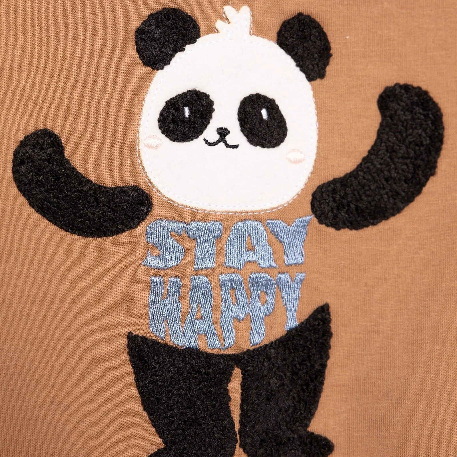 BabyZ Cool Boy Boy Sweatshirt - Pants - Brown - mezetto ebebek ebebek