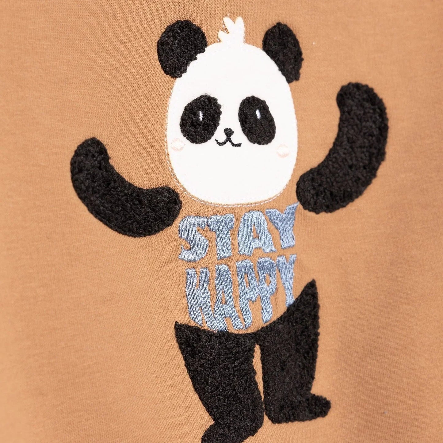 BabyZ Cool Boy Boy Sweatshirt - Pants - Brown - mezetto ebebek ebebek