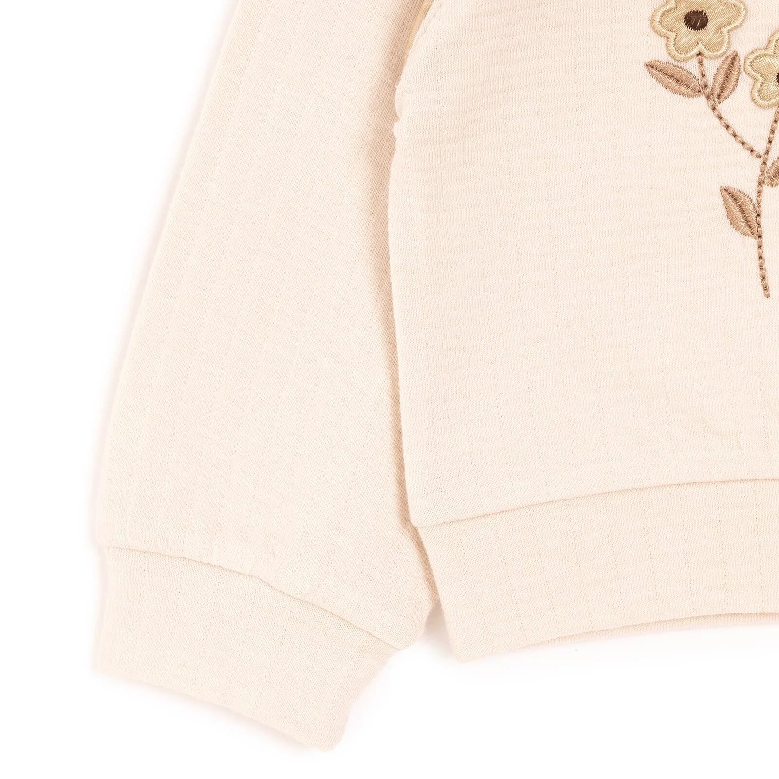 BabyZ Pretty Girl Girl Sweatshirt - Pants - Beige - mezetto ebebek ebebek