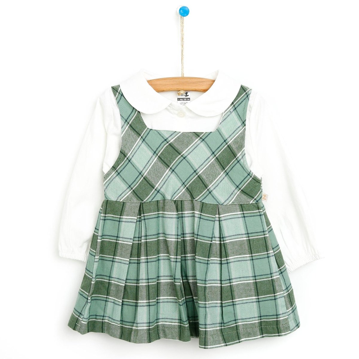 BabyZ Salopette Skirt - Sweatshirt - Light Green - mezetto ebebek ebebek
