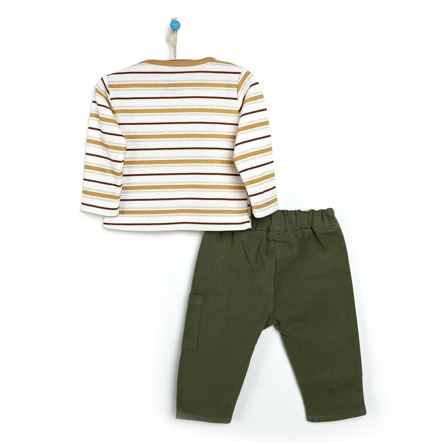 BabyZ Sweatshirt - Footless Bottom - Green - mezetto ebebek ebebek
