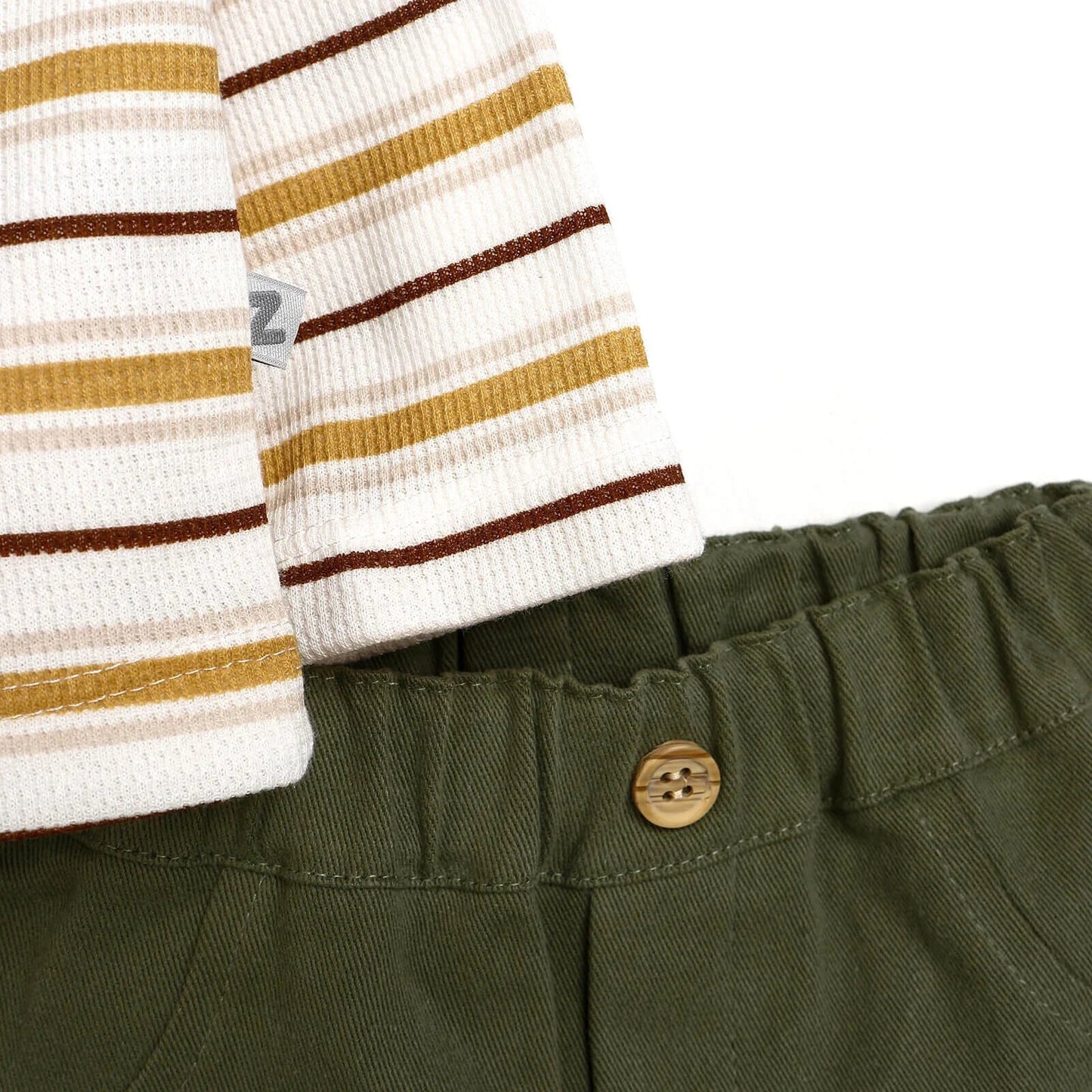 BabyZ Sweatshirt - Footless Bottom - Green - mezetto ebebek ebebek