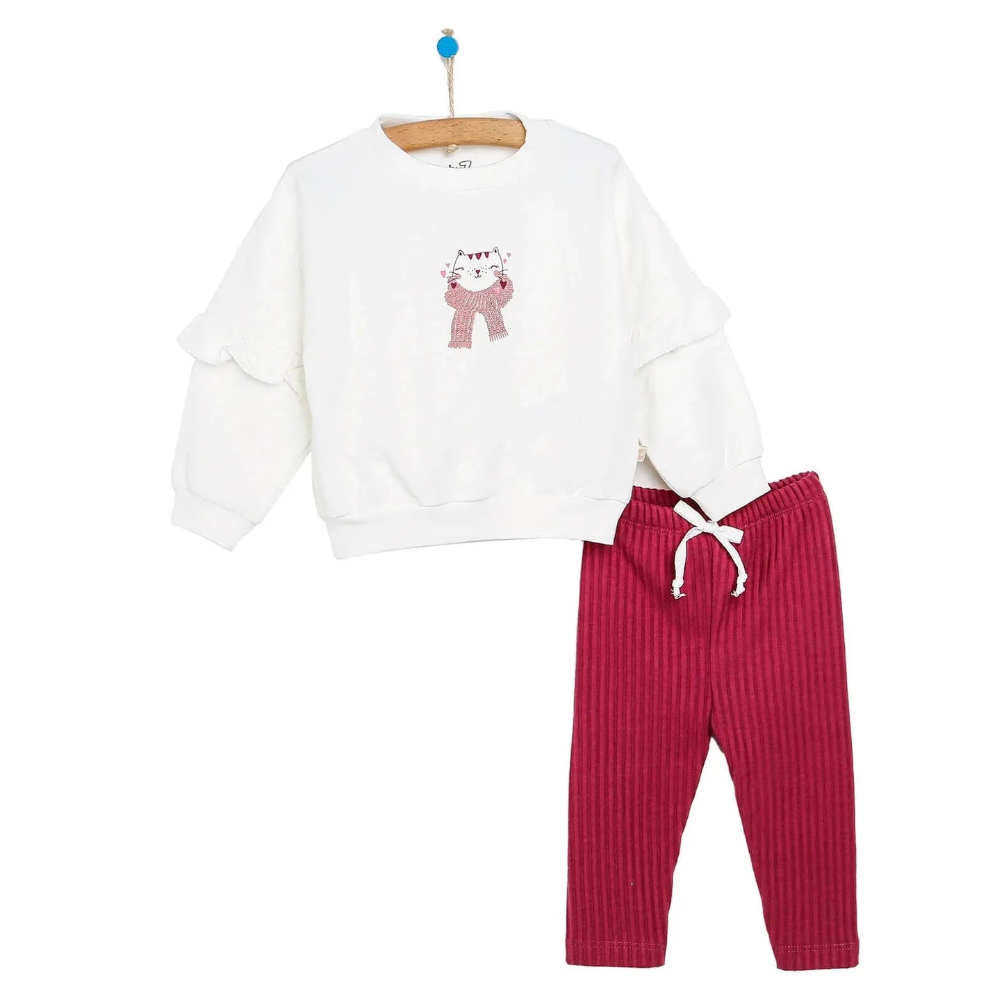 BabyZ Sweatshirt - Leggings - Damson - mezetto ebebek ebebek